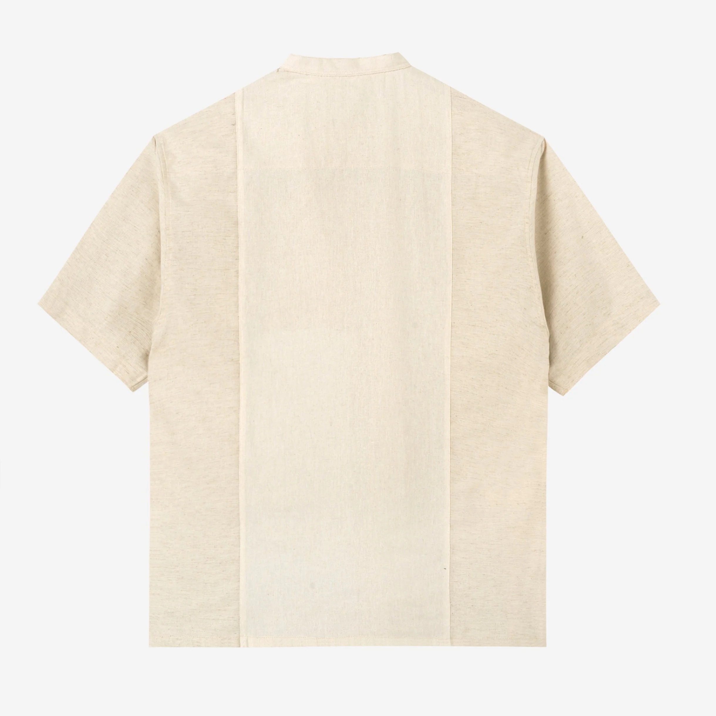 FACTORY SALE - Mazeen Shirt Short Sleeve - White Sand - Image 4