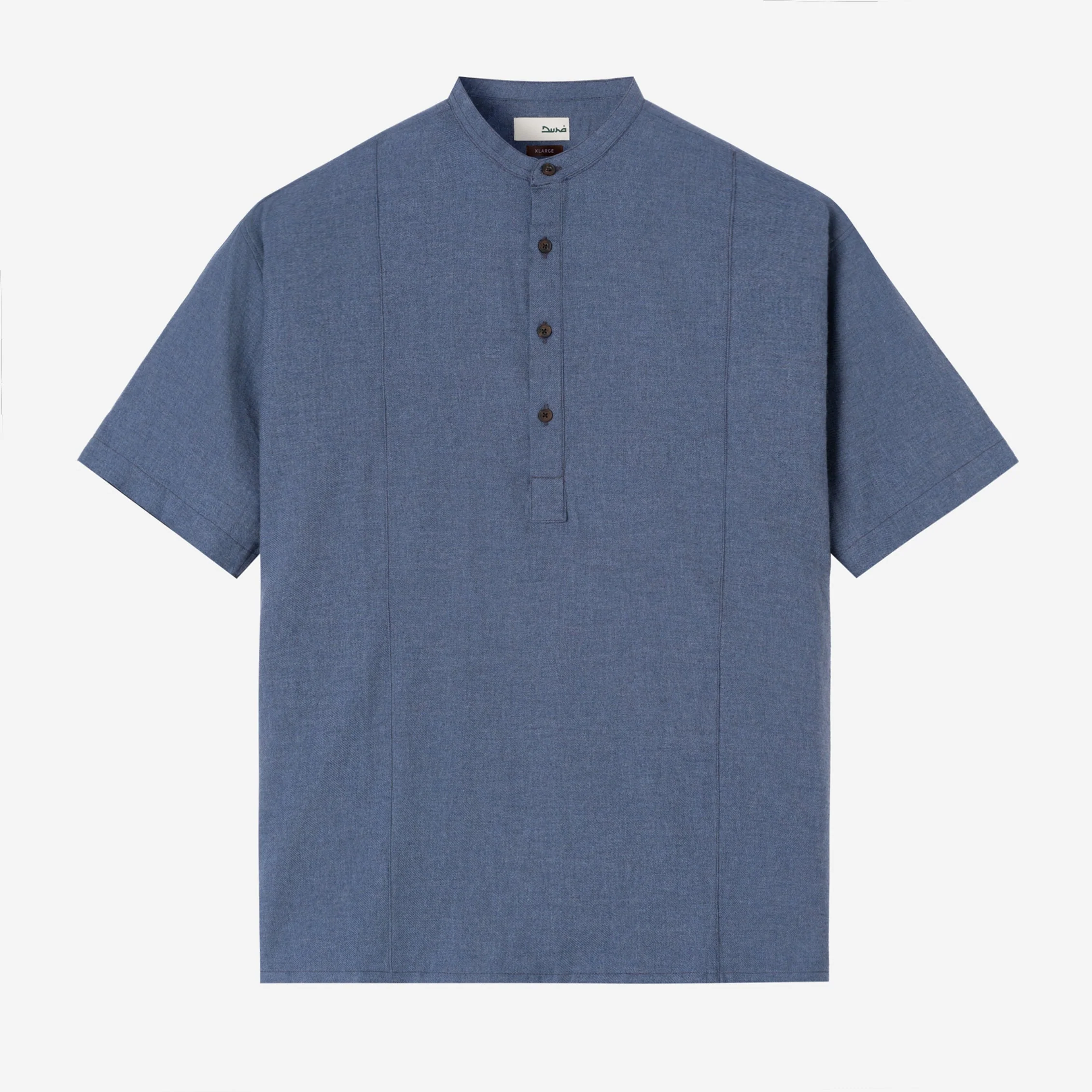 FACTORY SALE - Nadeer Shirt Short Sleeve - Grey Blue