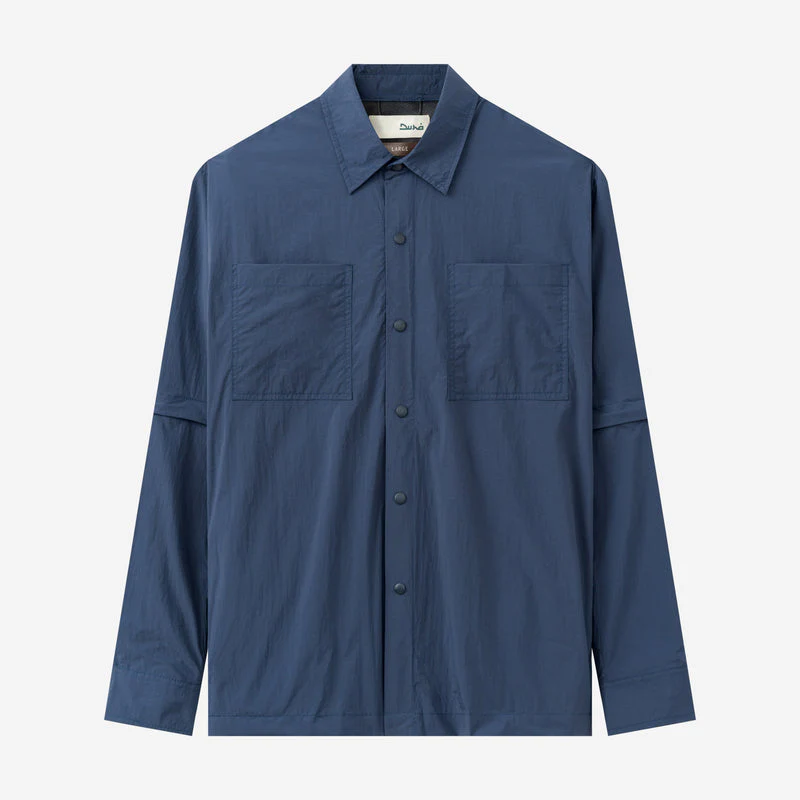FACTORY SALE - Nihaal Long Sleeve Shirt - Dark Blue