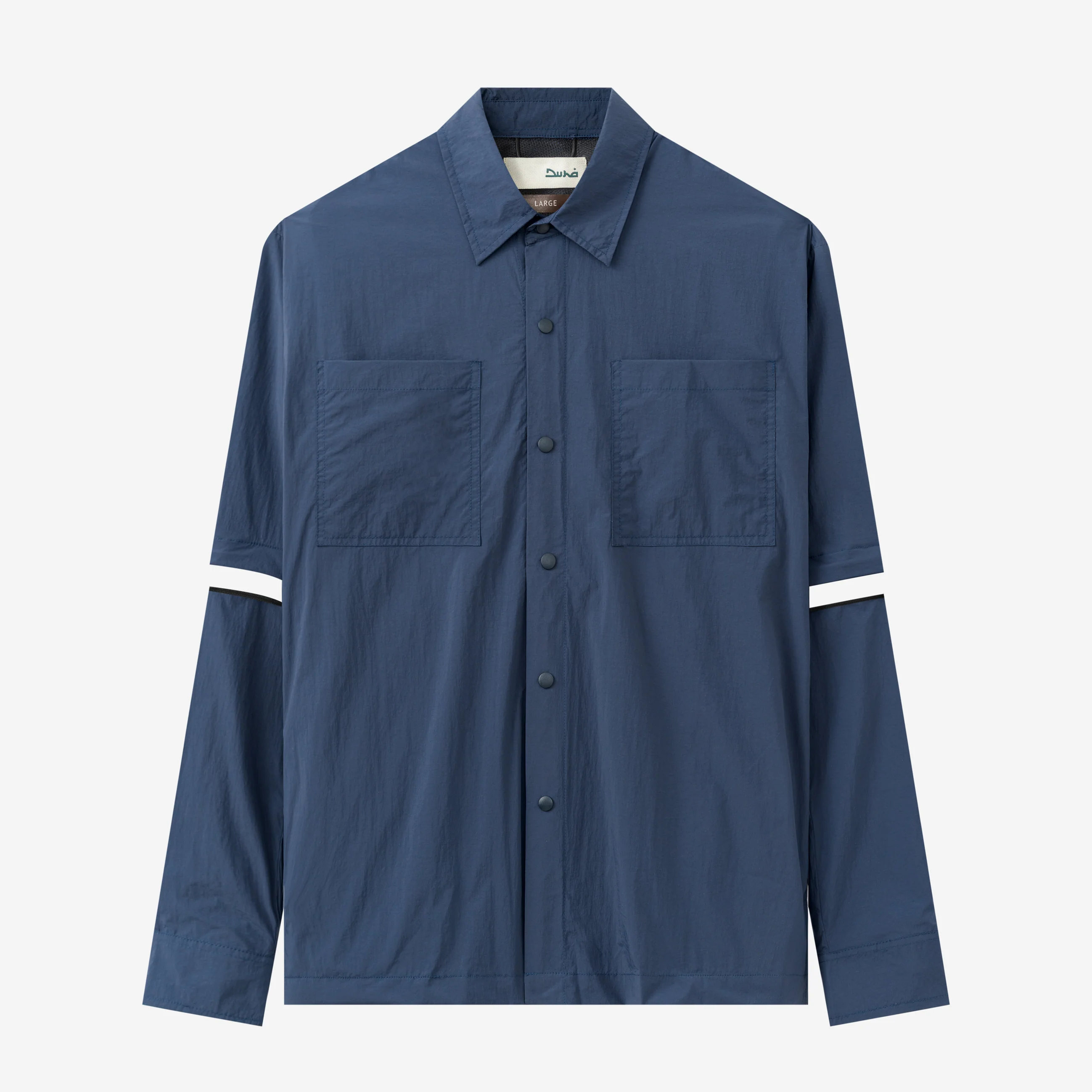 FACTORY SALE - Nihaal Long Sleeve Shirt - Dark Blue - Image 2