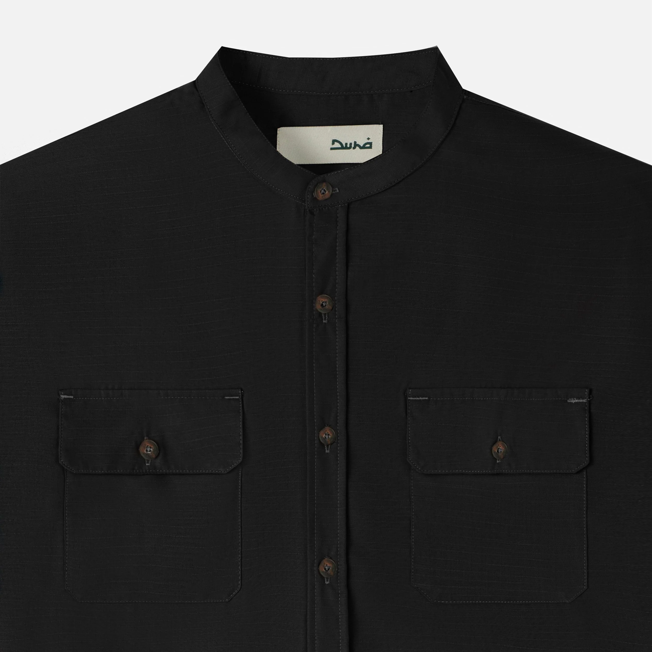 FACTORY SALE - Numair Shirt Long Sleeve - Black - Image 2