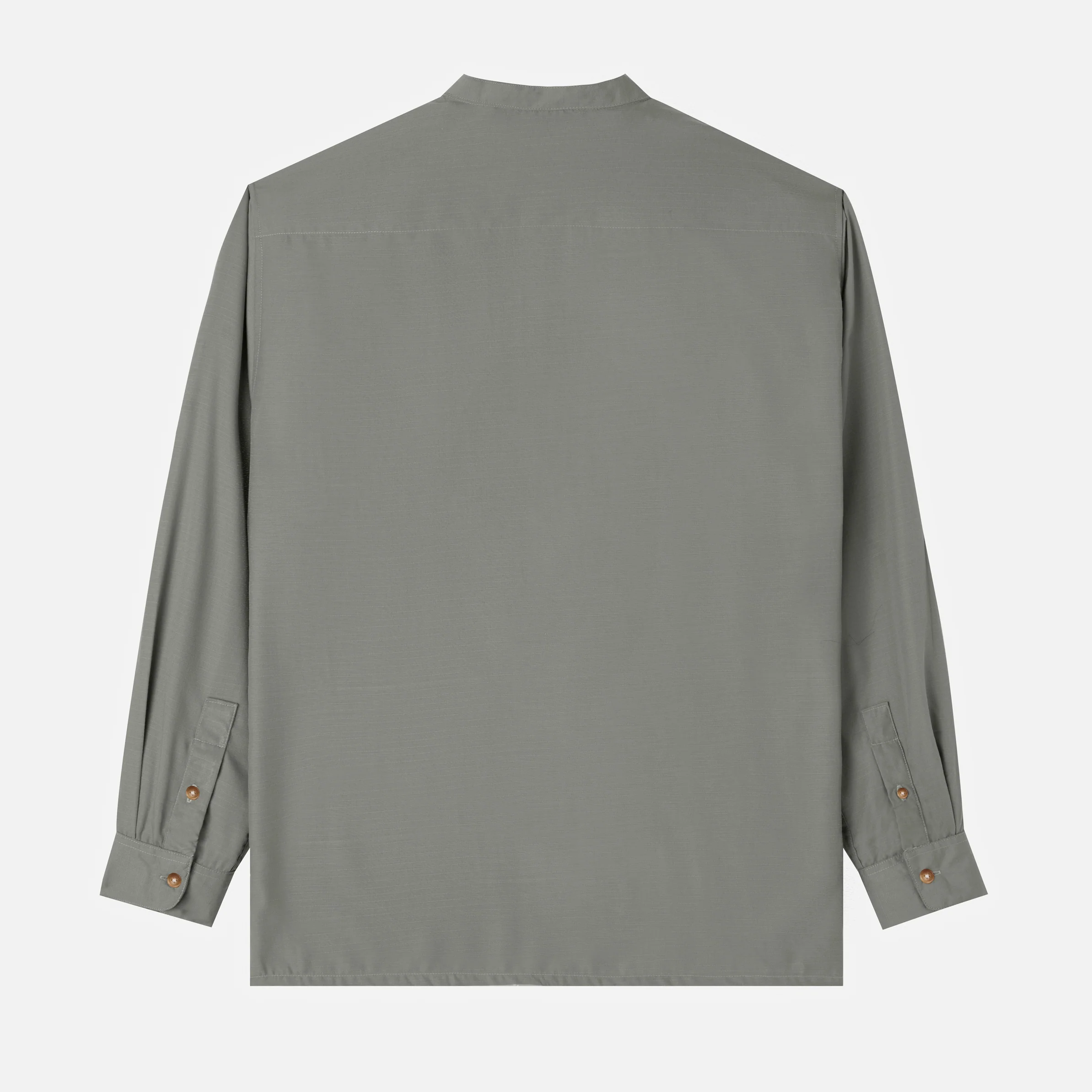 FACTORY SALE - Numair Shirt Long Sleeve - Cold Grey - Image 4