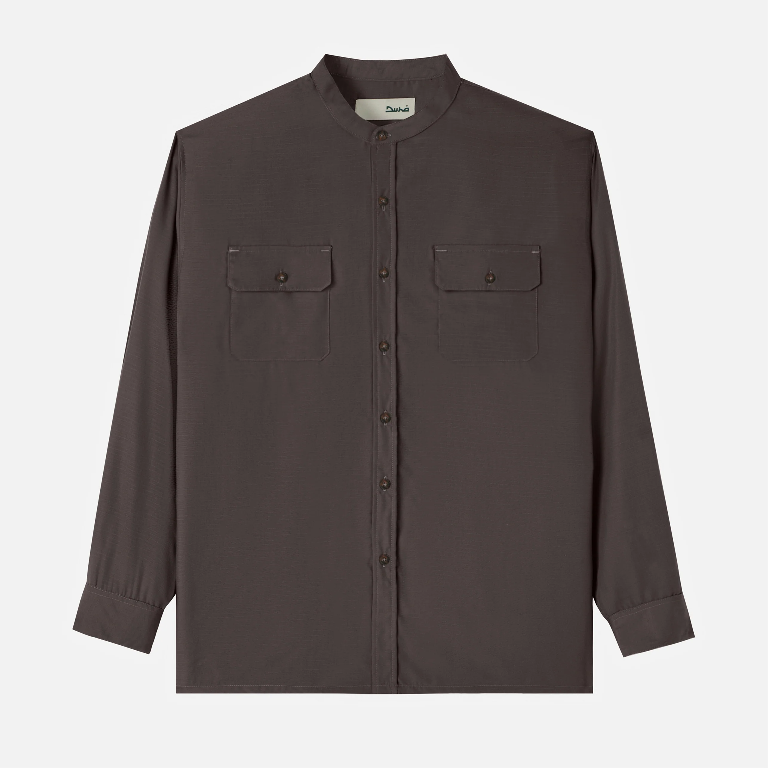 FACTORY SALE - Numair Shirt Long Sleeve - Warm Grey