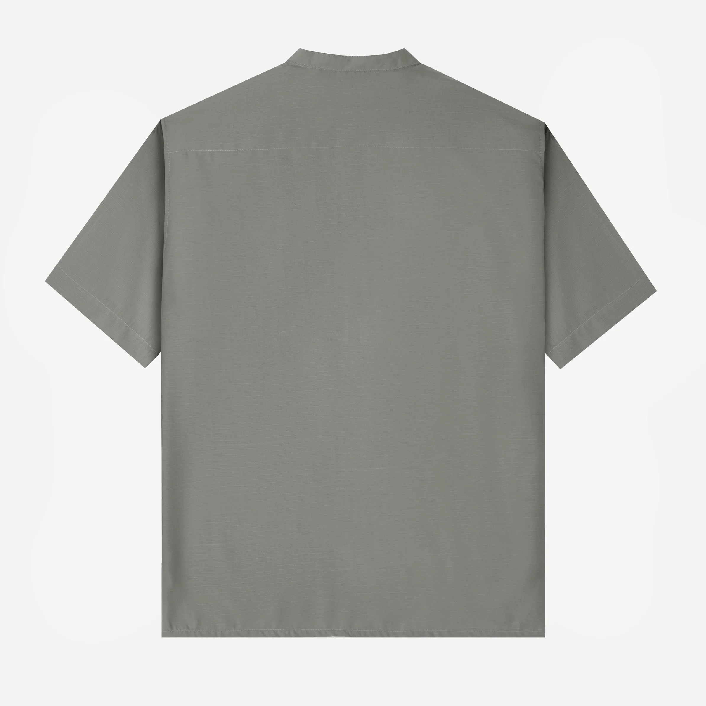FACTORY SALE - Numair Shirt Short Sleeve - Cold Grey - Image 4
