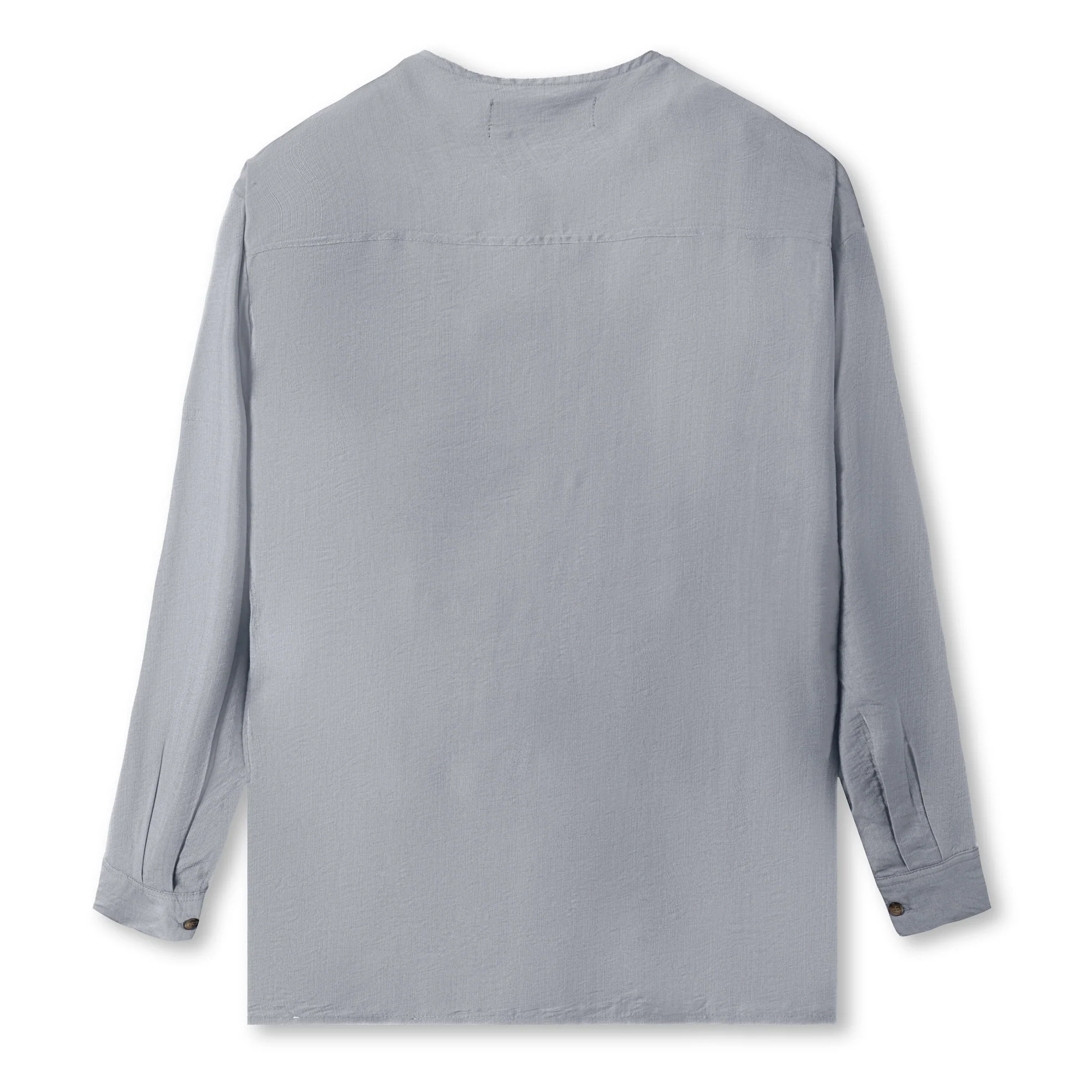 FACTORY SALE - Rayyan Linen Shirt - Grey - Image 4