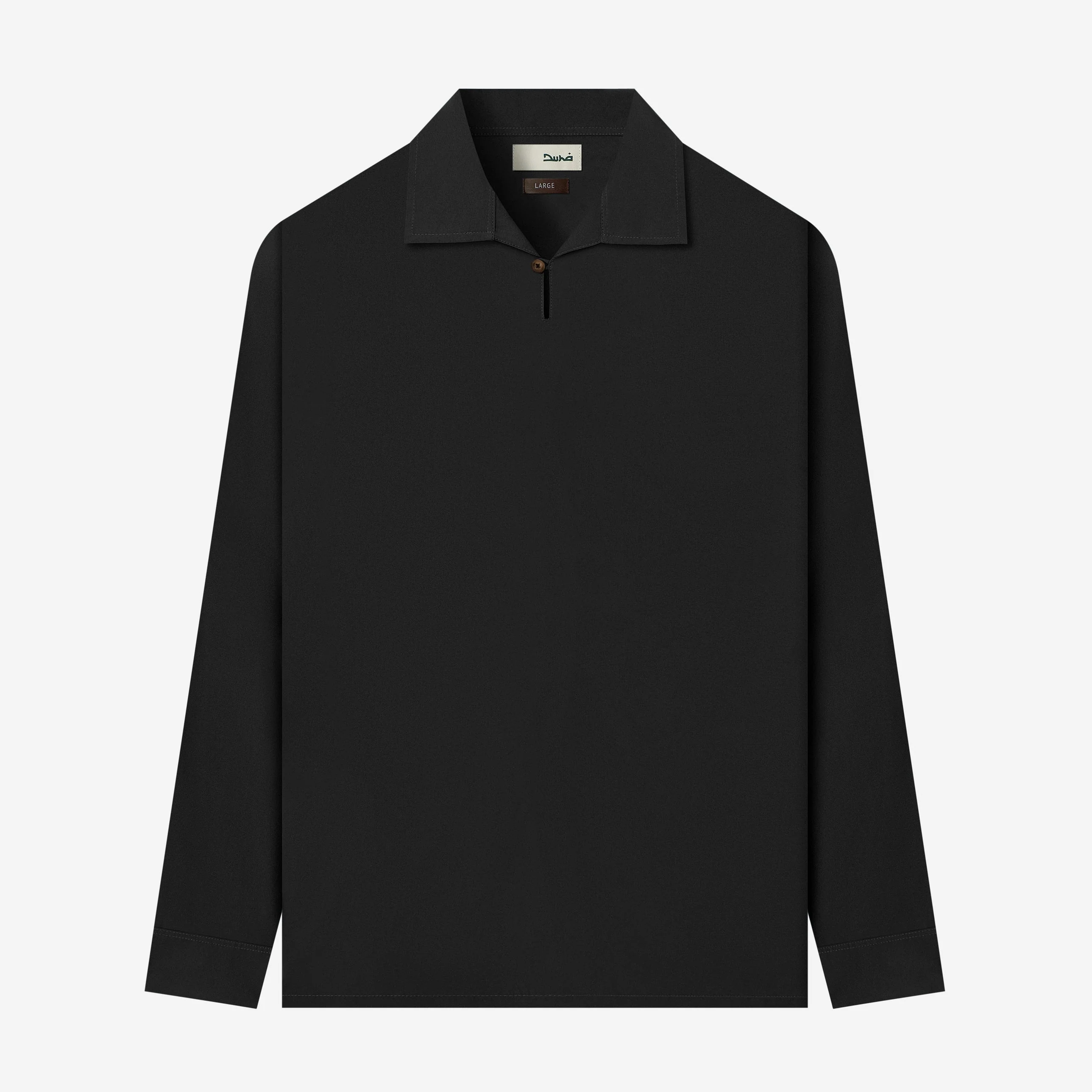 Samaa Cloud Weave Open Collar Long Sleeve Shirt - Image 3