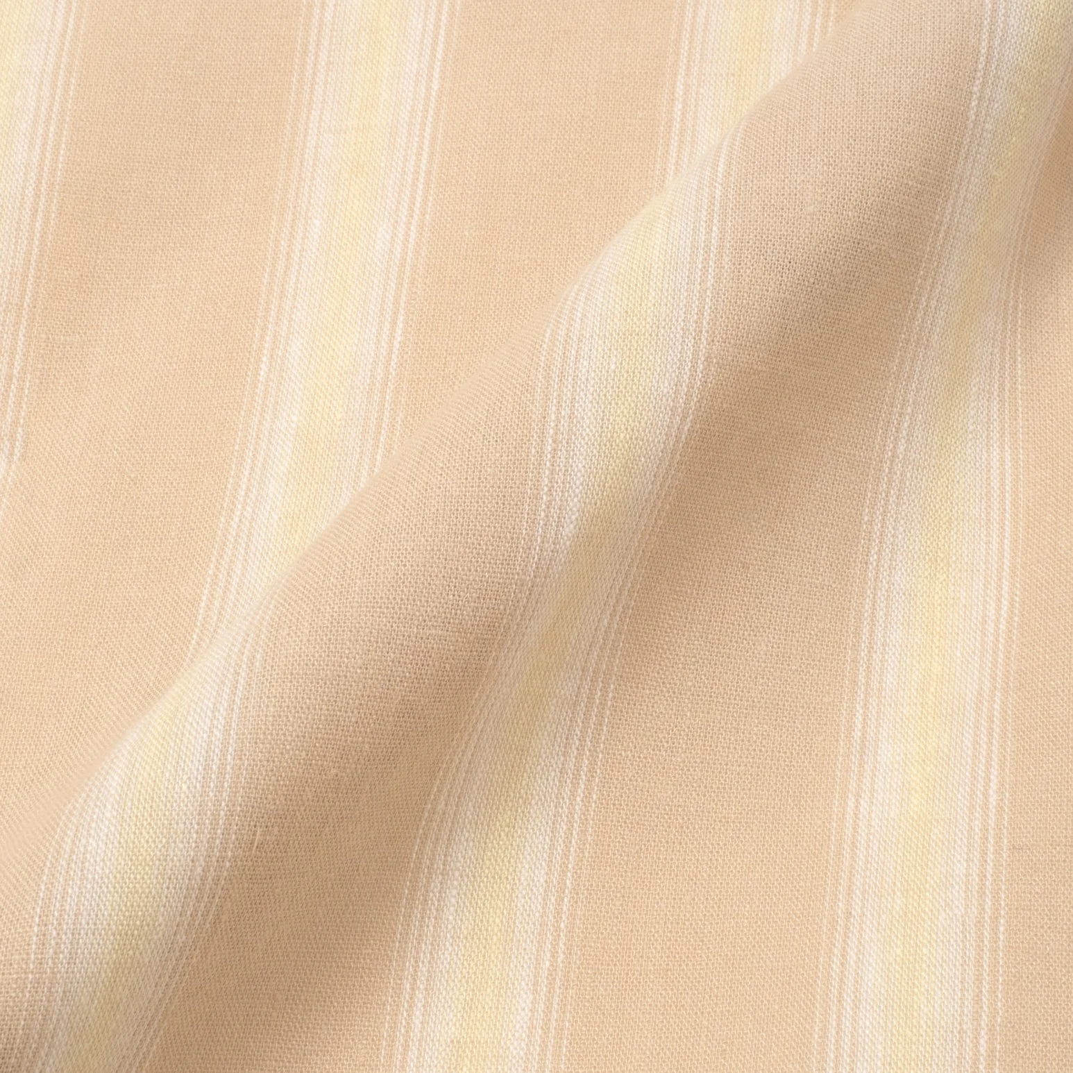 FACTORY SALE - Sayf Long Sleeve Linen Stripes Shirt - Sand - Image 3
