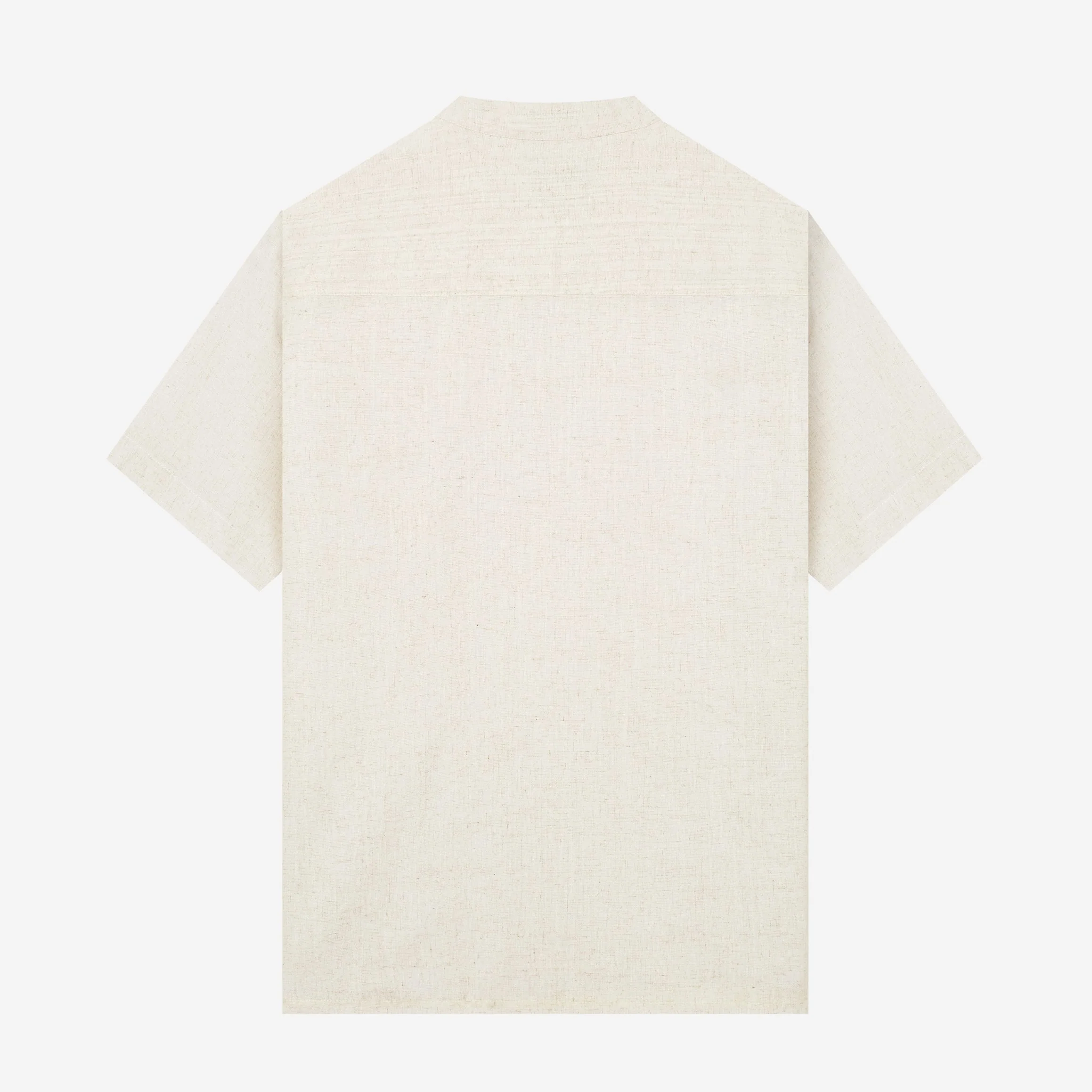 Sayf Short Sleeve Linen Shirt - White - Image 4