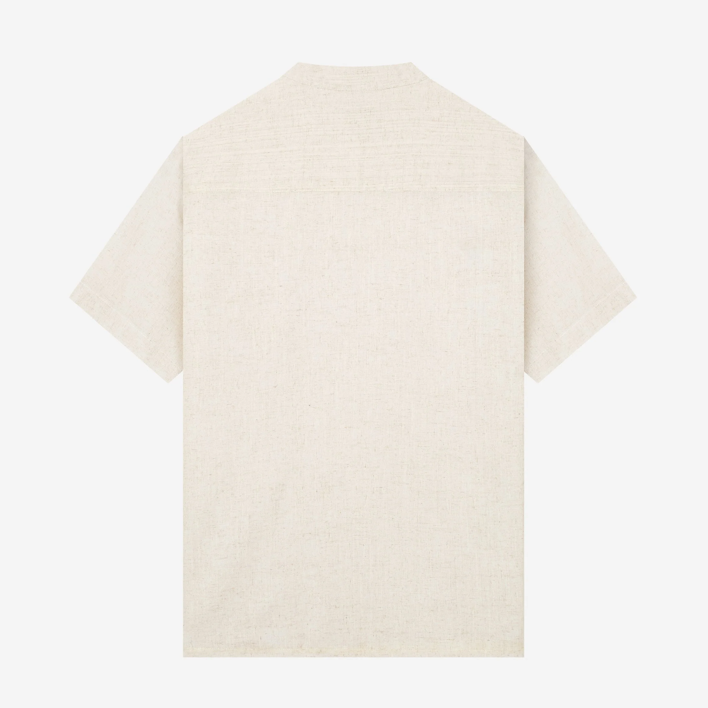 Sayf Short Sleeve Linen Shirt - White Sand - Image 4