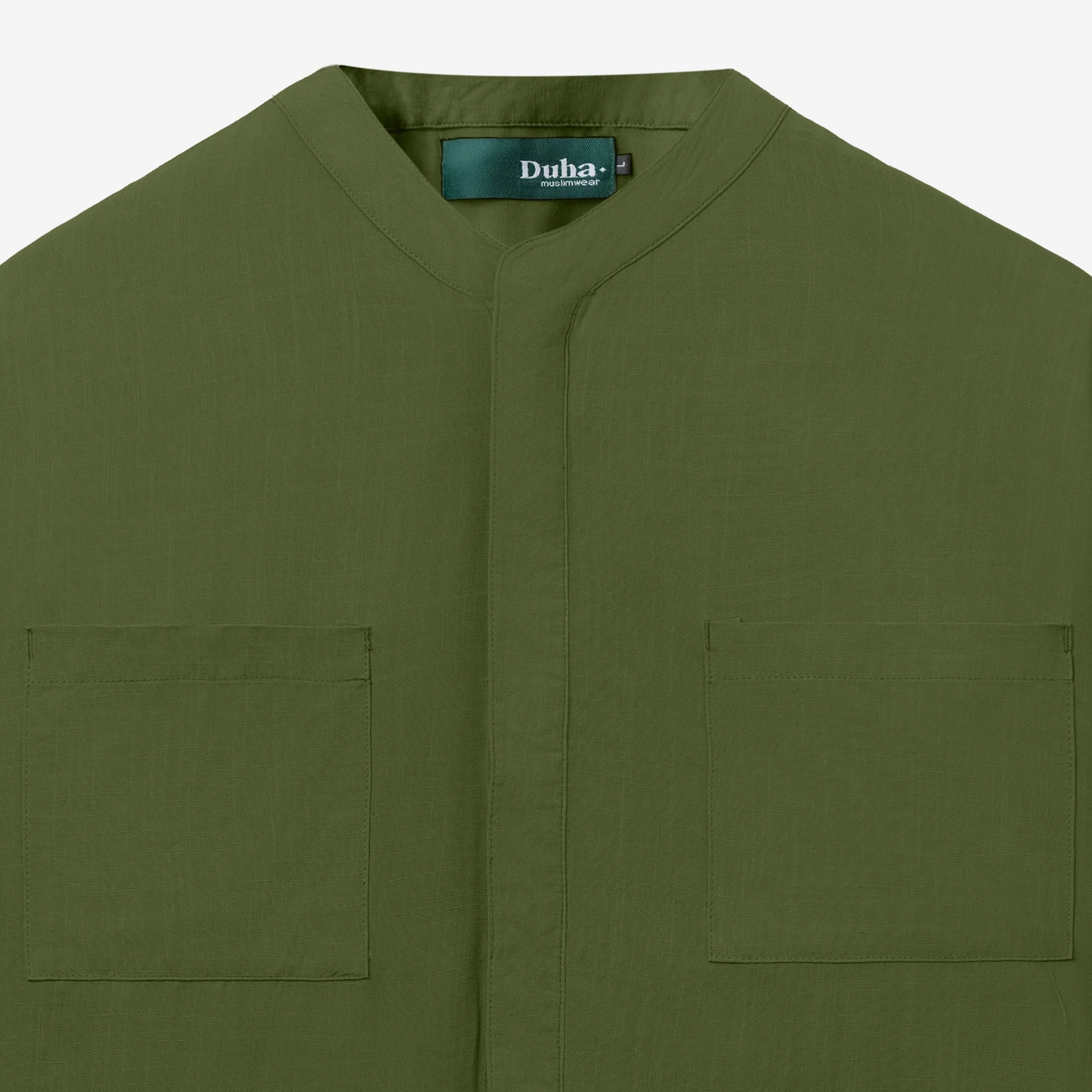 FACTORY SALE - Shams Short Sleeve - Dark Green - Image 2