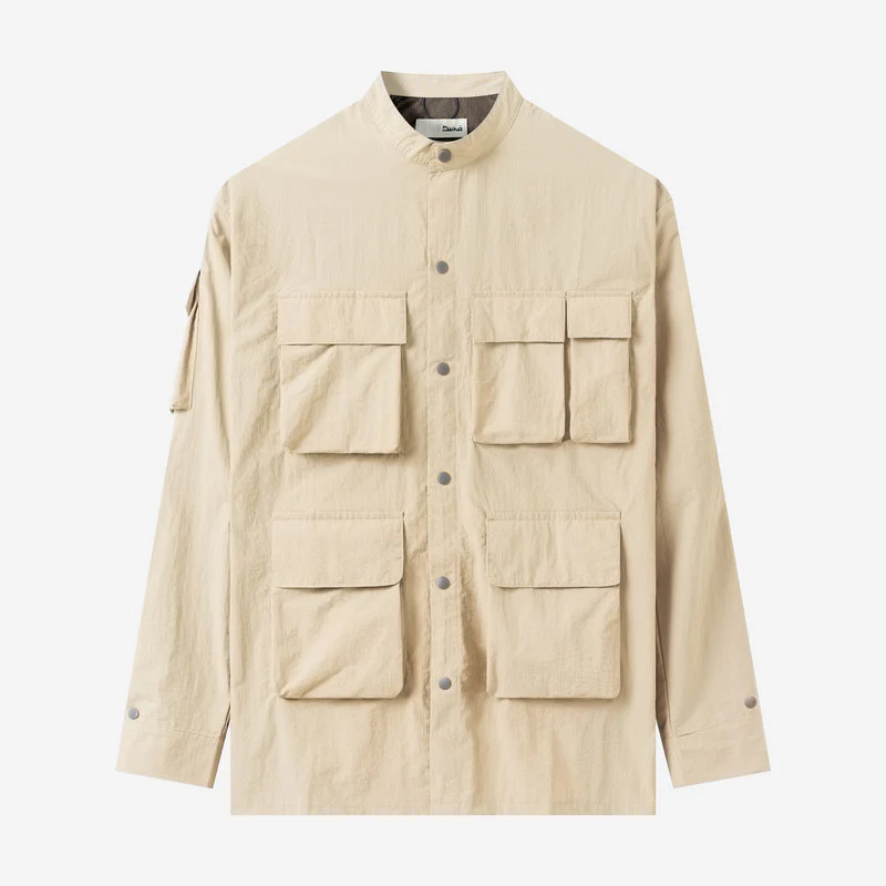 Waiz Long Sleeve Shirt - Light Brown