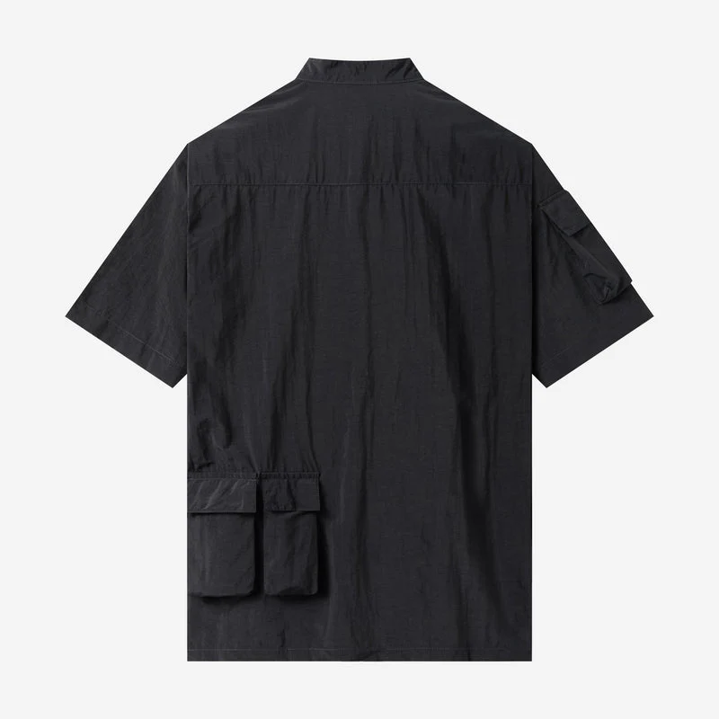 Waiz Short Sleeve Shirt - Black - Image 5