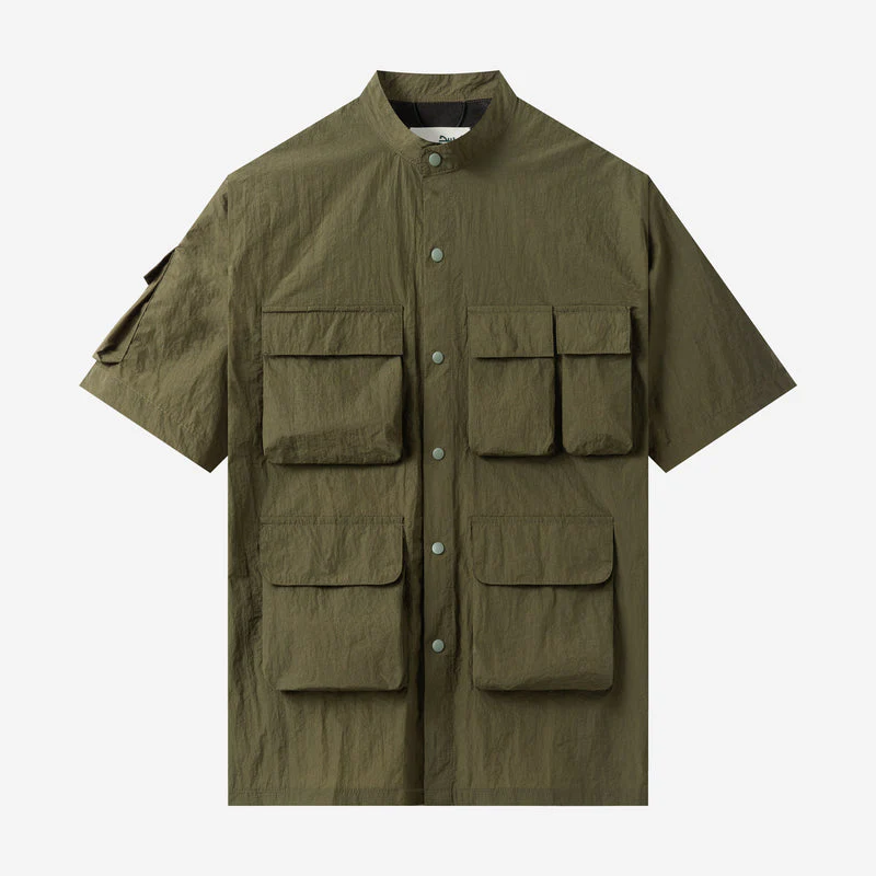 FACTORY SALE - Waiz Short Sleeve Shirt - Olive