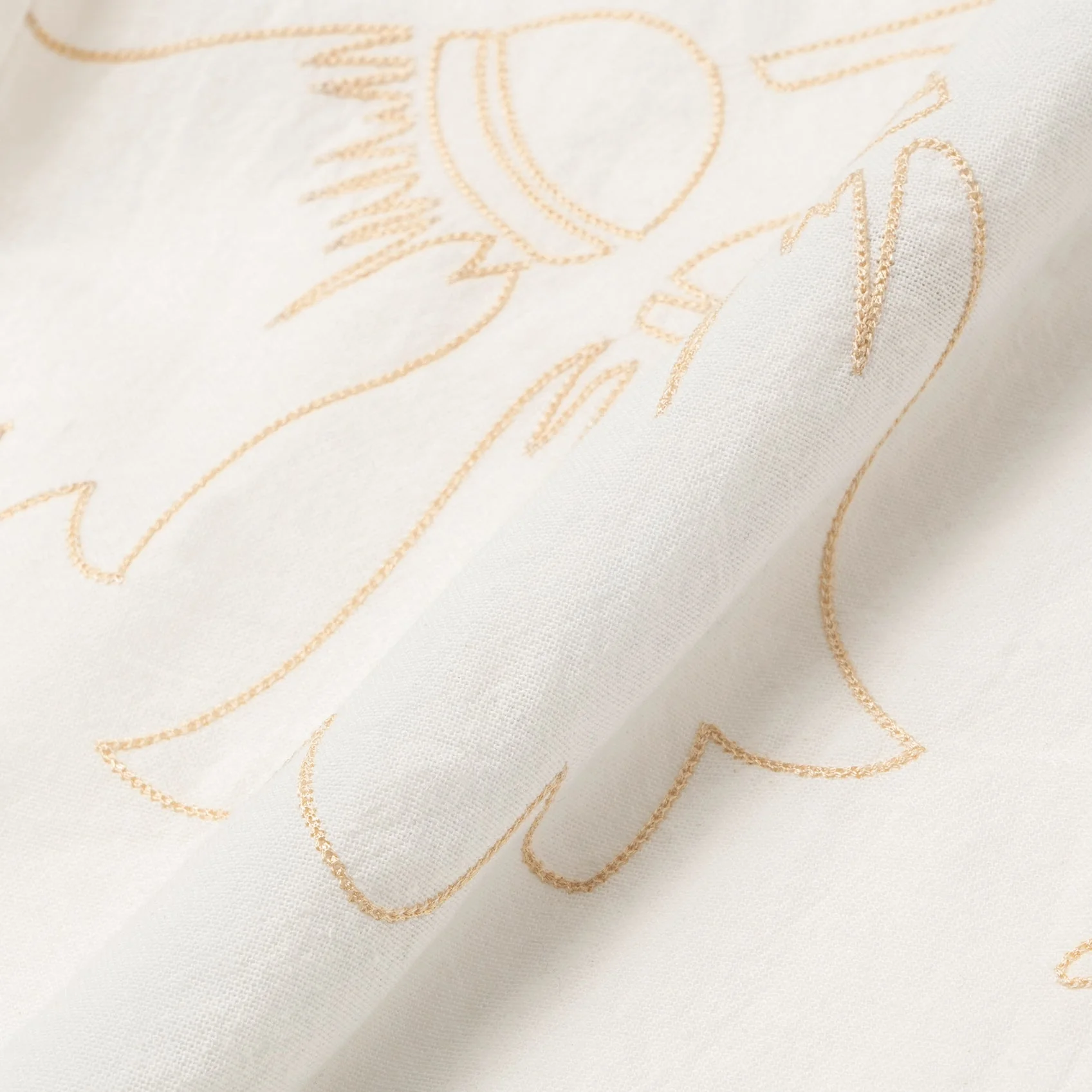 Zaeed Long Sleeve Linen Shirt - Cream - Image 3