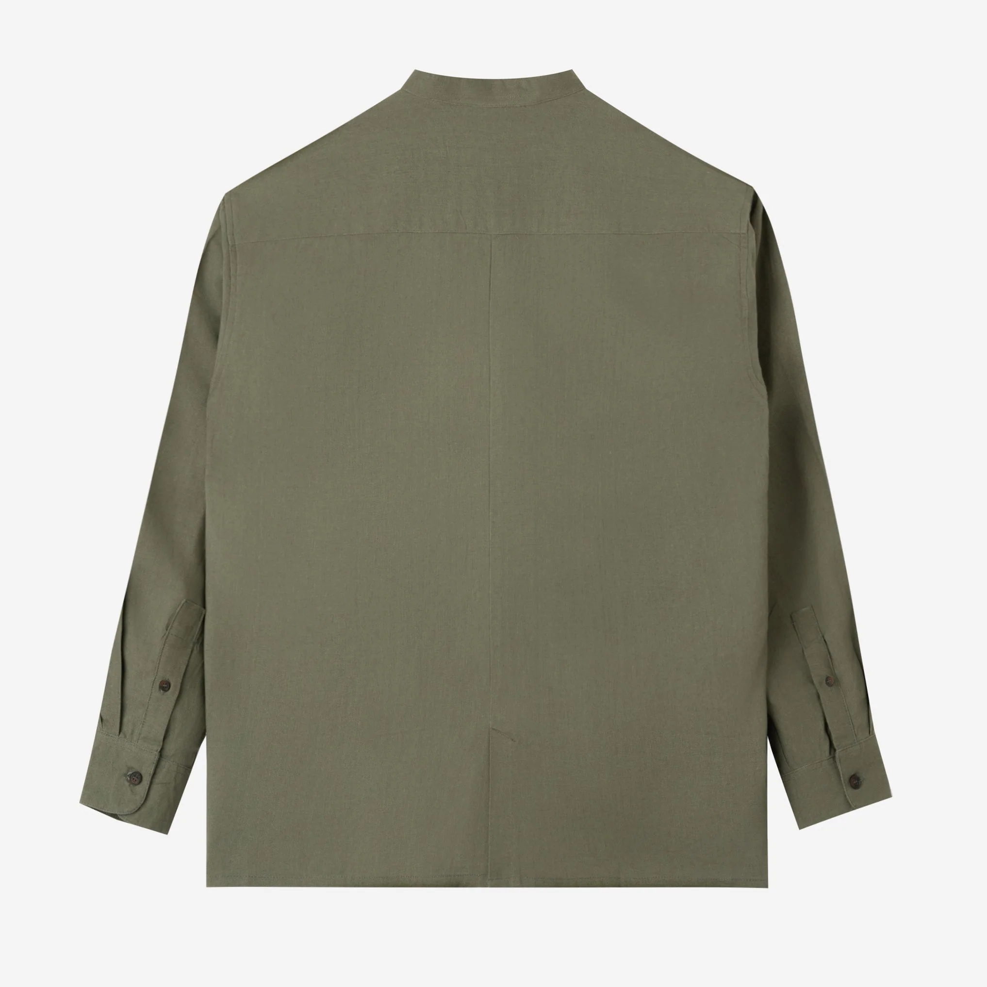 FACTORY SALE - Zaheer Shirt Long Sleeve - Olive - Image 4