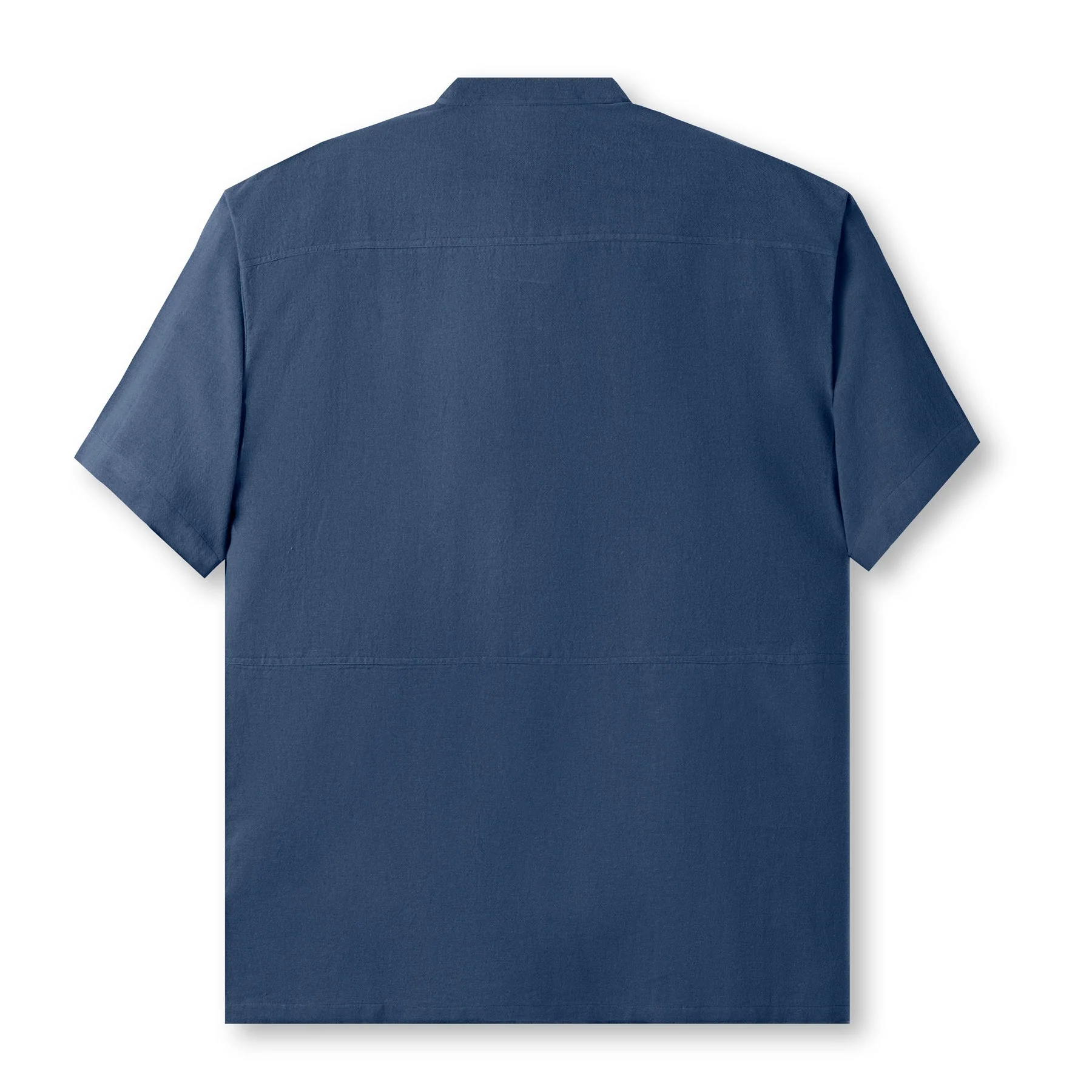 FACTORY SALE - Zahi Short Sleeve Shirt - Deep Blue - Image 4