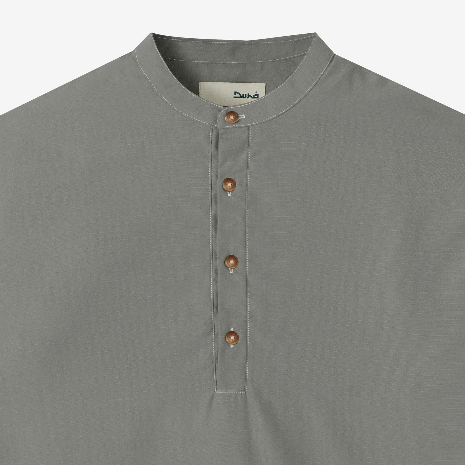FACTORY SALE - Zahr Shirt Long Sleeve - Cold Grey - Image 2