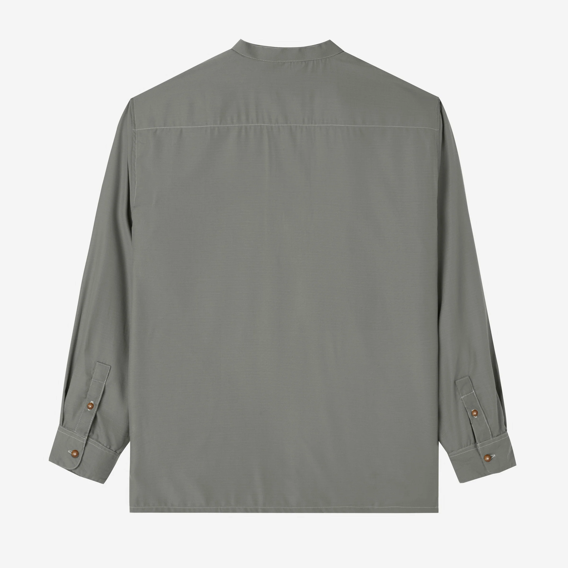 FACTORY SALE - Zahr Shirt Long Sleeve - Cold Grey - Image 4