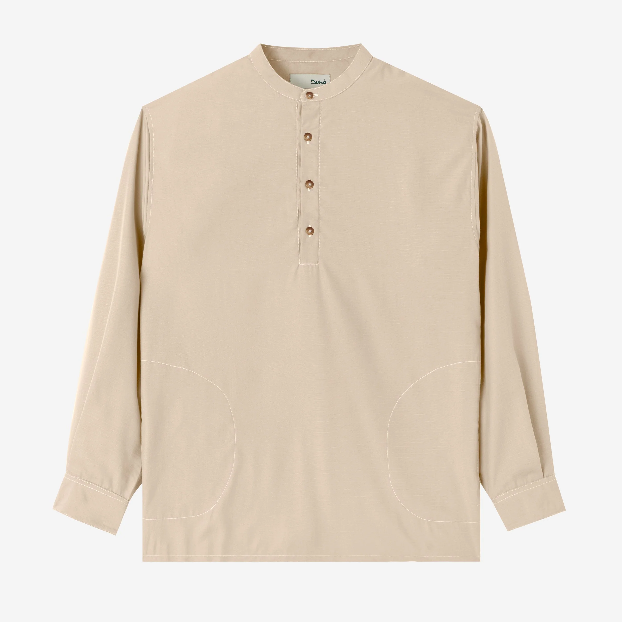 FACTORY SALE - Zahr Shirt Long Sleeve - Khaki