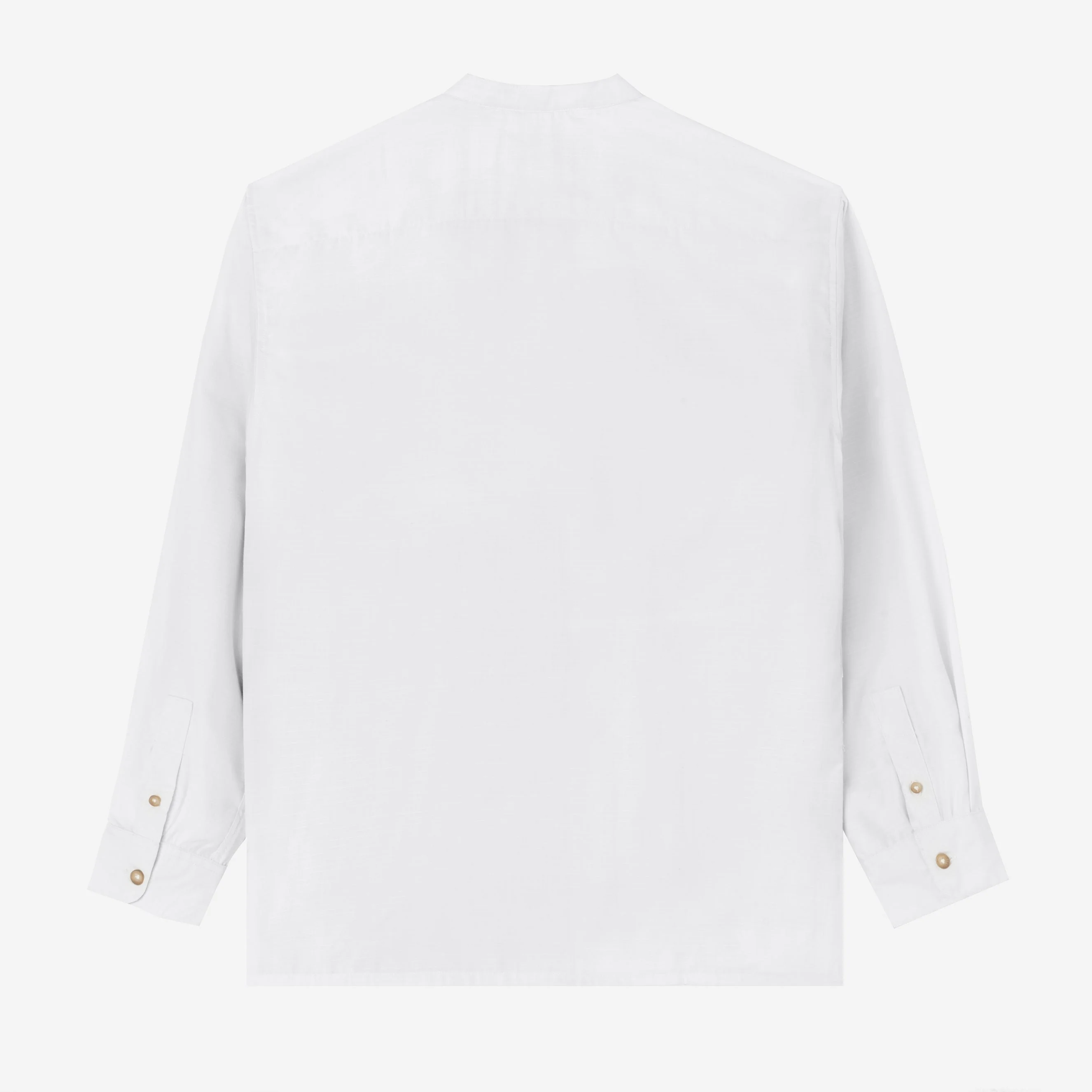 FACTORY SALE - Zahr Shirt Long Sleeve - White - Image 4