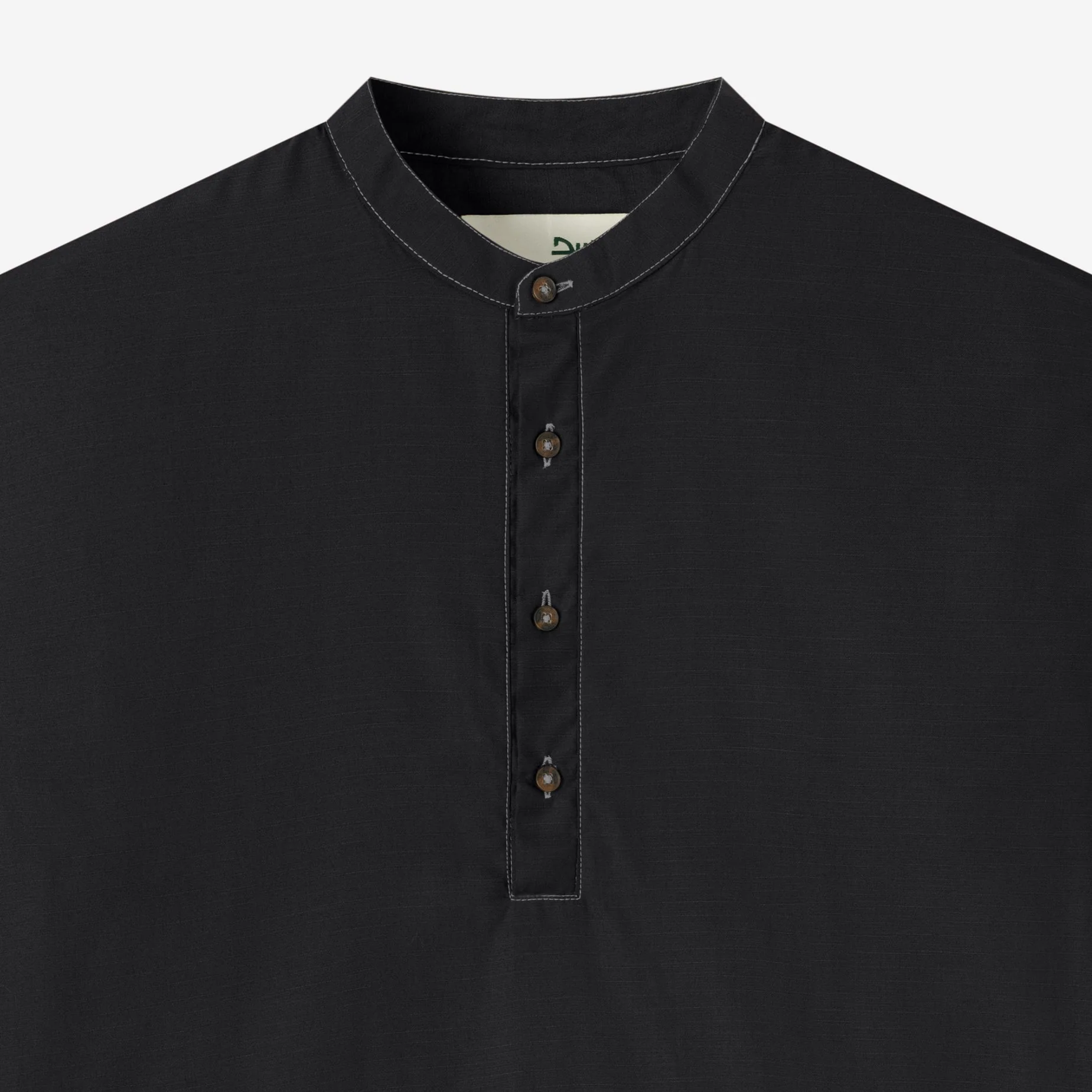FACTORY SALE - Zahr Shirt Short Sleeve - Black - Image 2