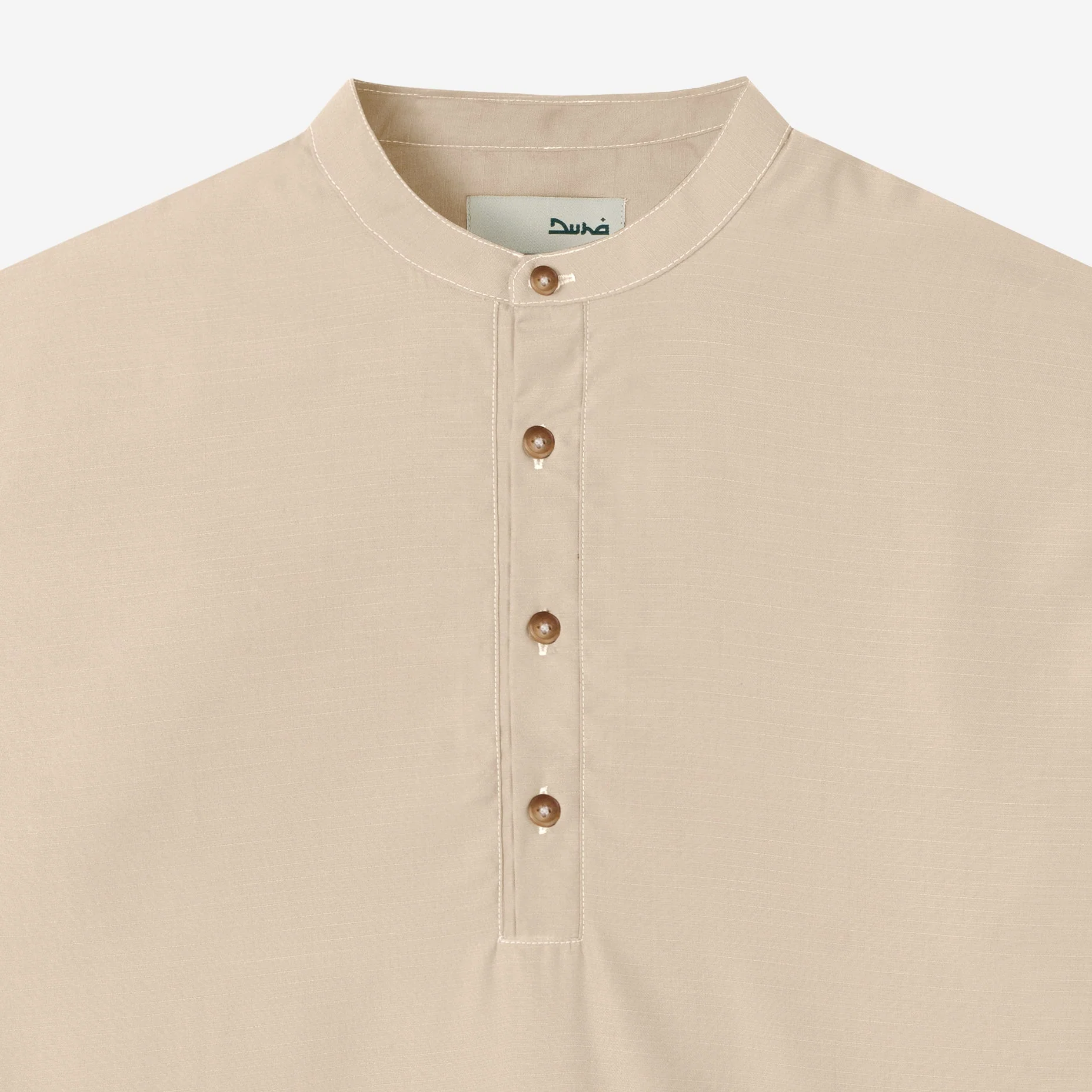 FACTORY SALE - Zahr Shirt Short Sleeve - Khaki - Image 2