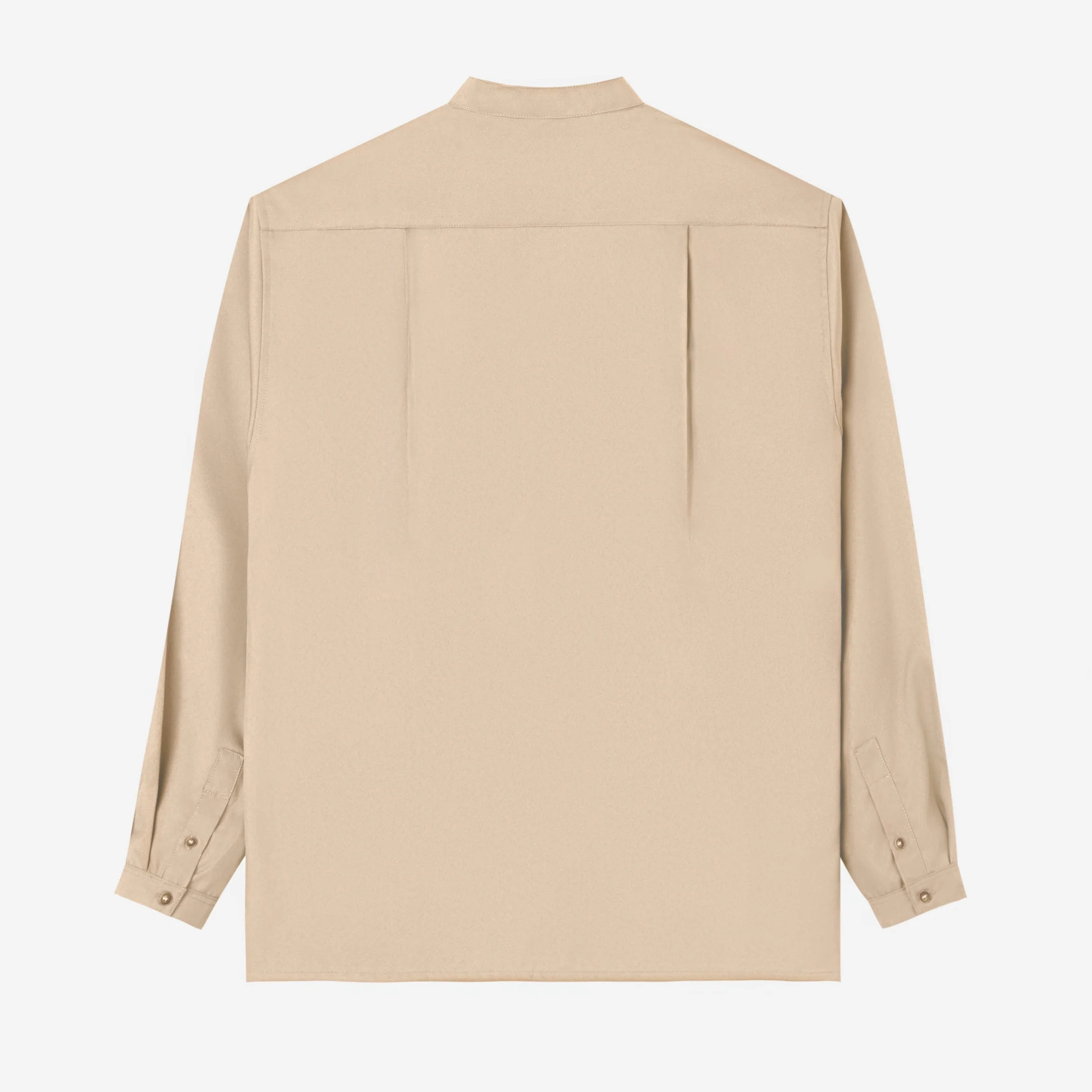 FACTORY SALE - Zayd Shirt Long Sleeve - Khaki - Image 4