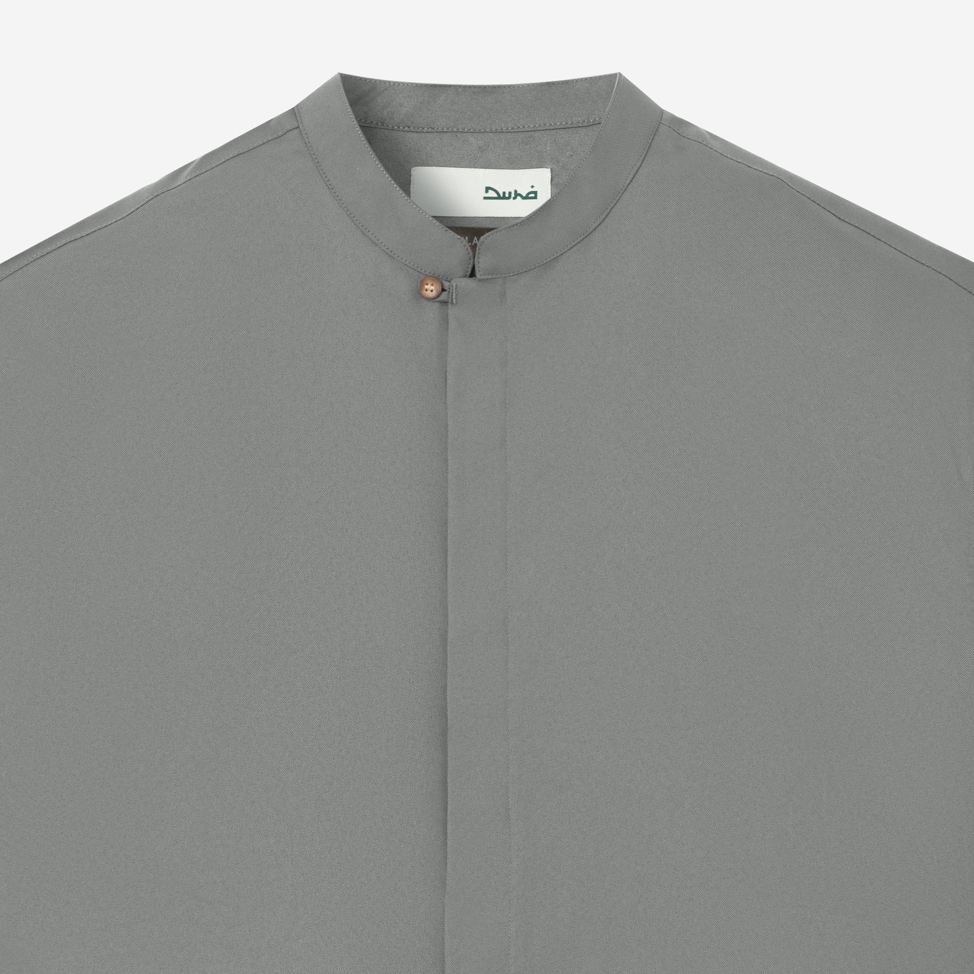 Zayd Shirt Short Sleeve - Cold Grey - Image 2