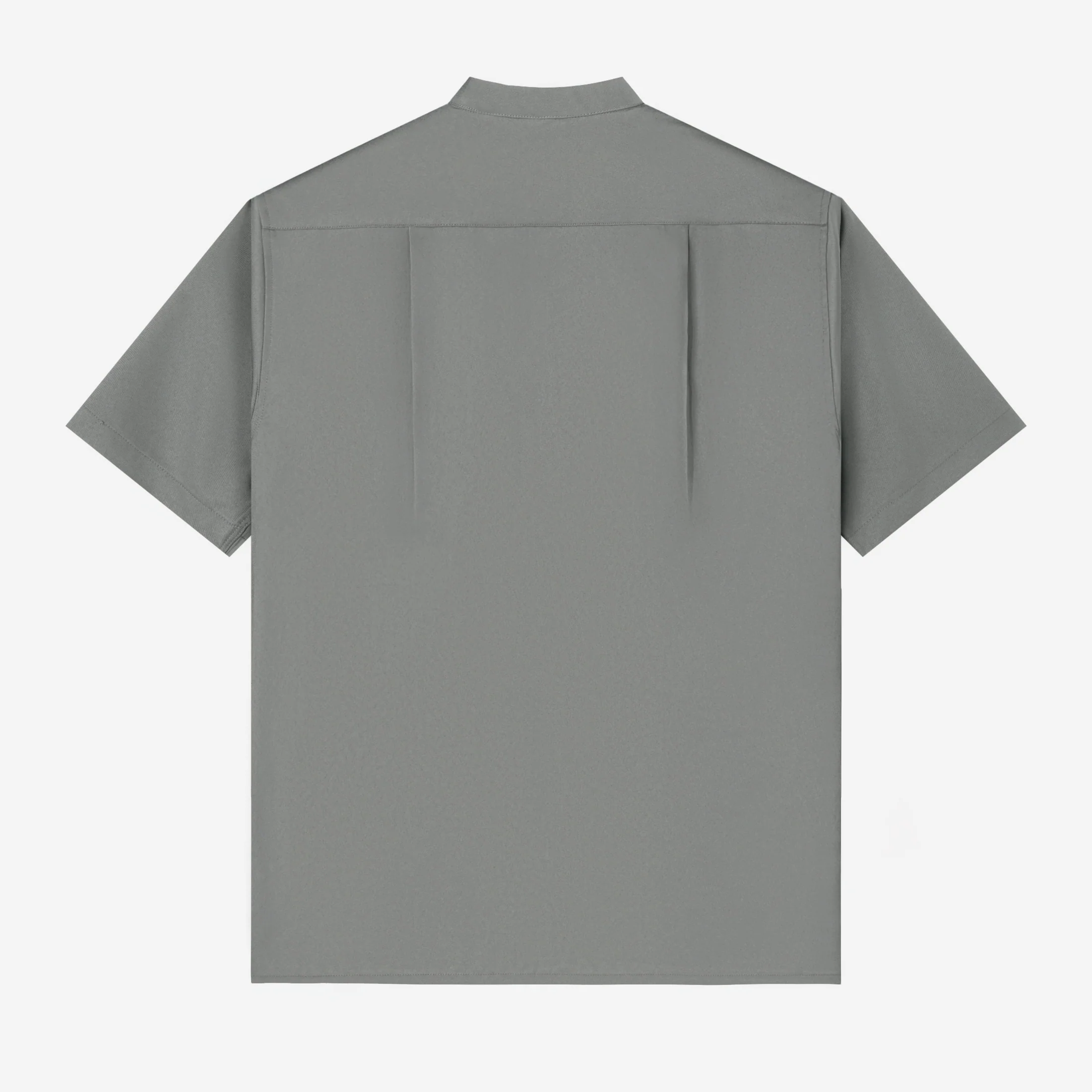 Zayd Shirt Short Sleeve - Cold Grey - Image 4