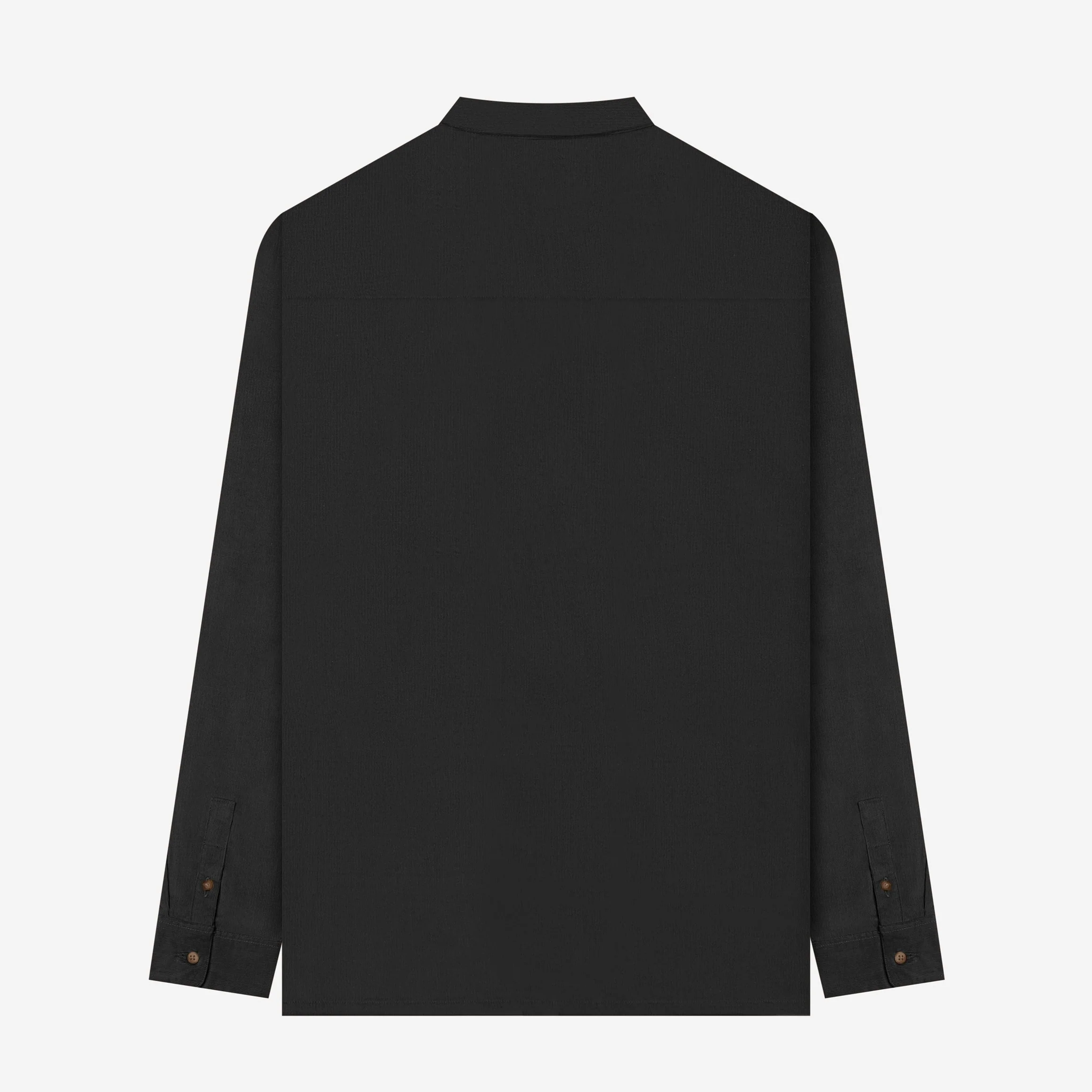Fajr Long Sleeve Corduroy Shirt - Black - Image 4