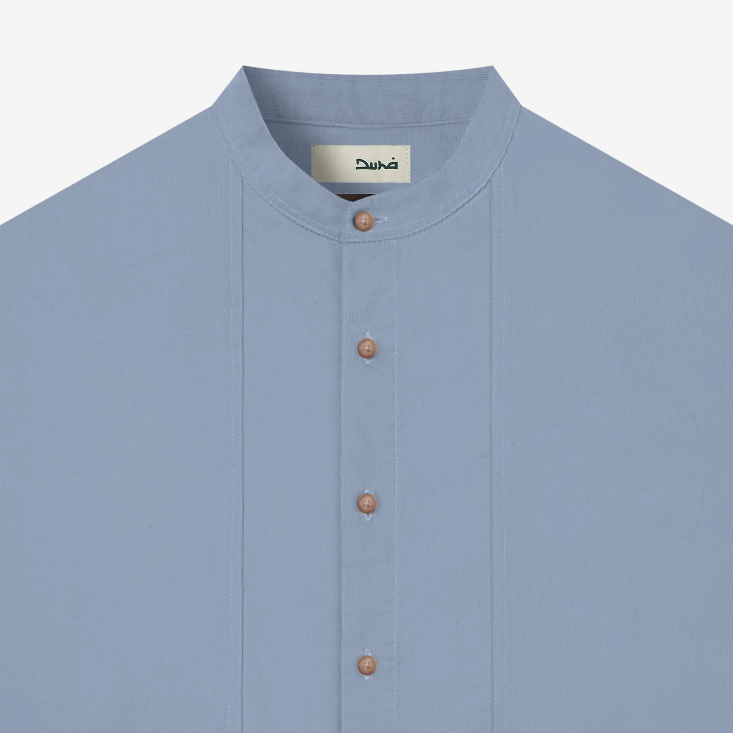 Fajr Long Sleeve Corduroy Shirt - Cold Grey - Image 2