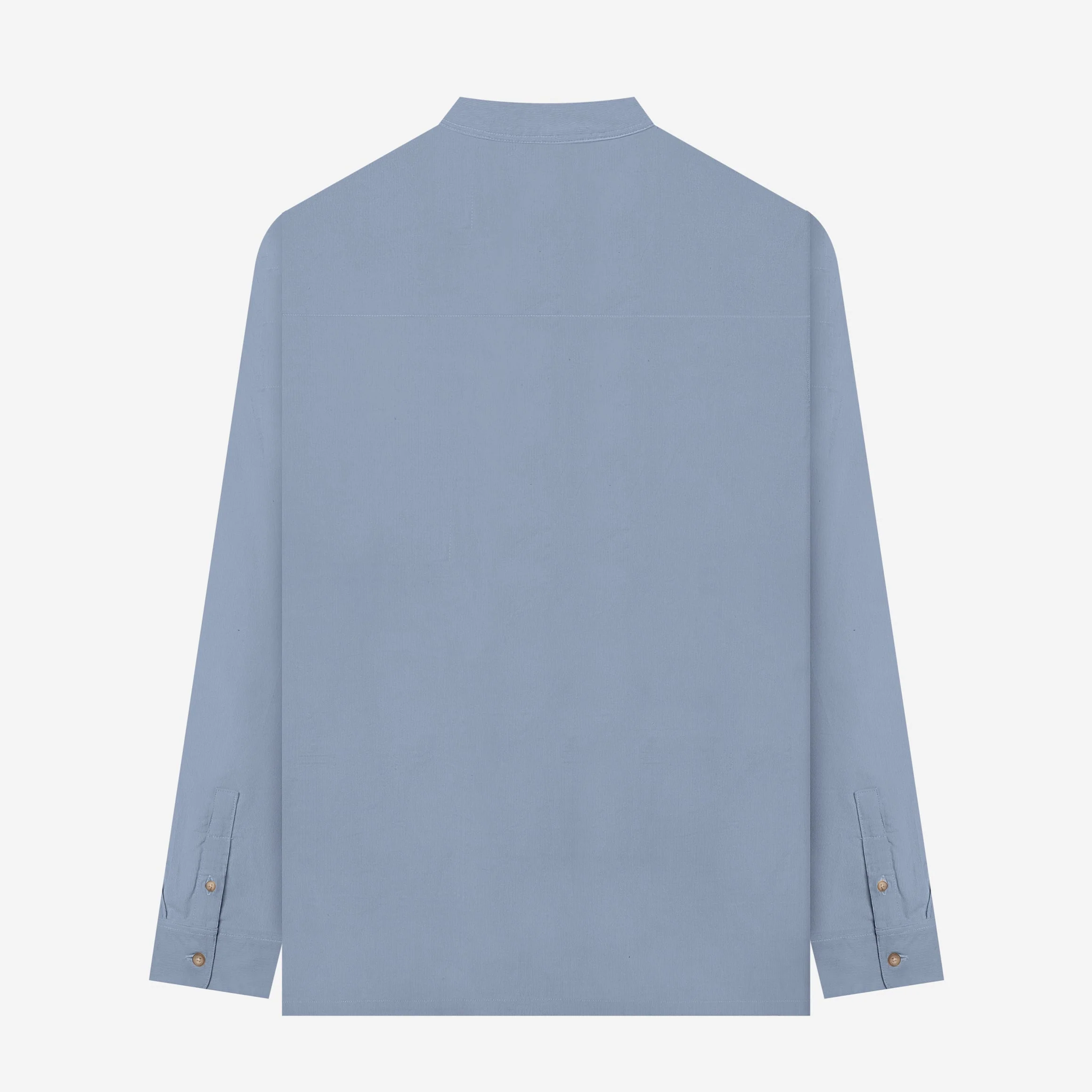 Fajr Long Sleeve Corduroy Shirt - Cold Grey - Image 4