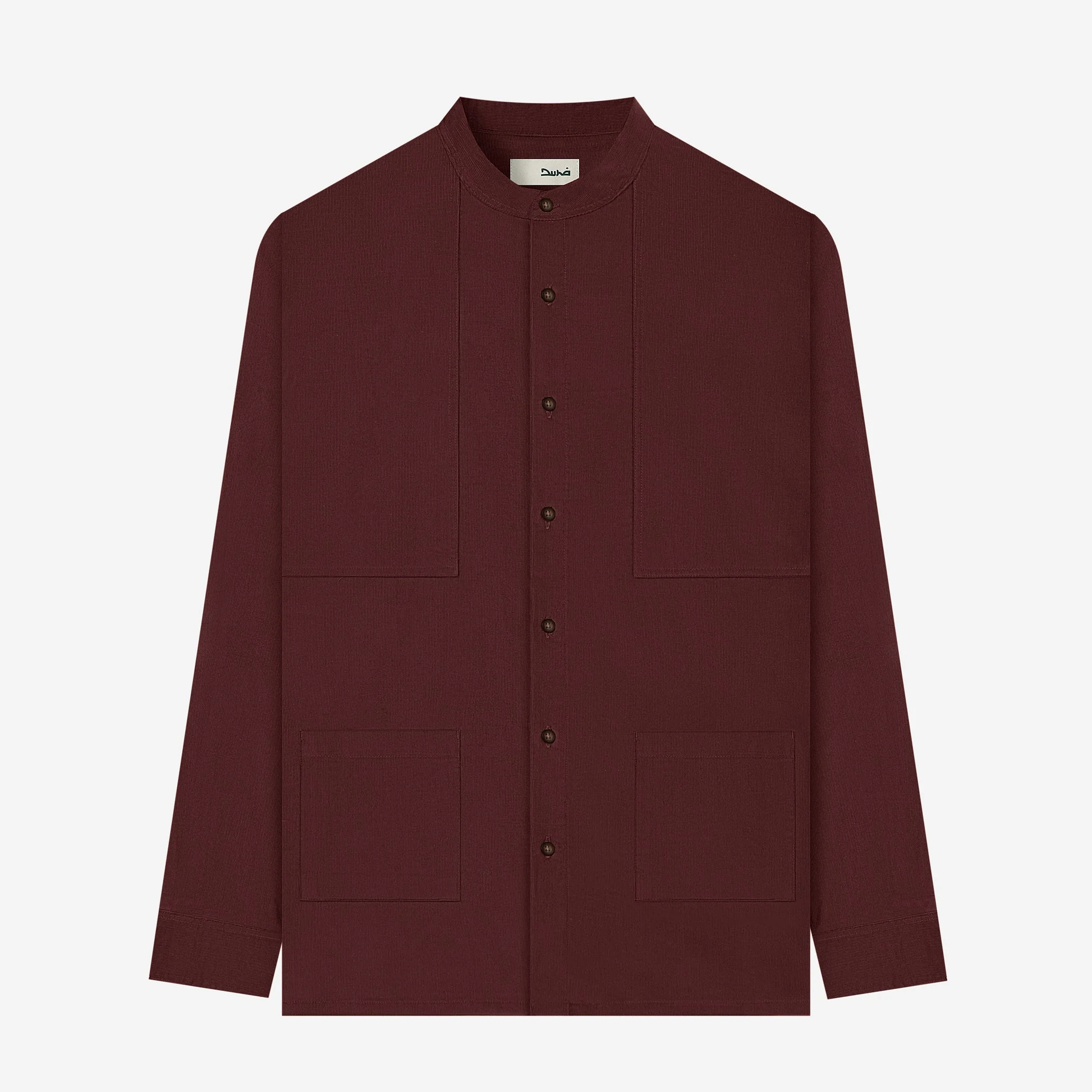 Fajr Long Sleeve Corduroy Shirt - Maroon