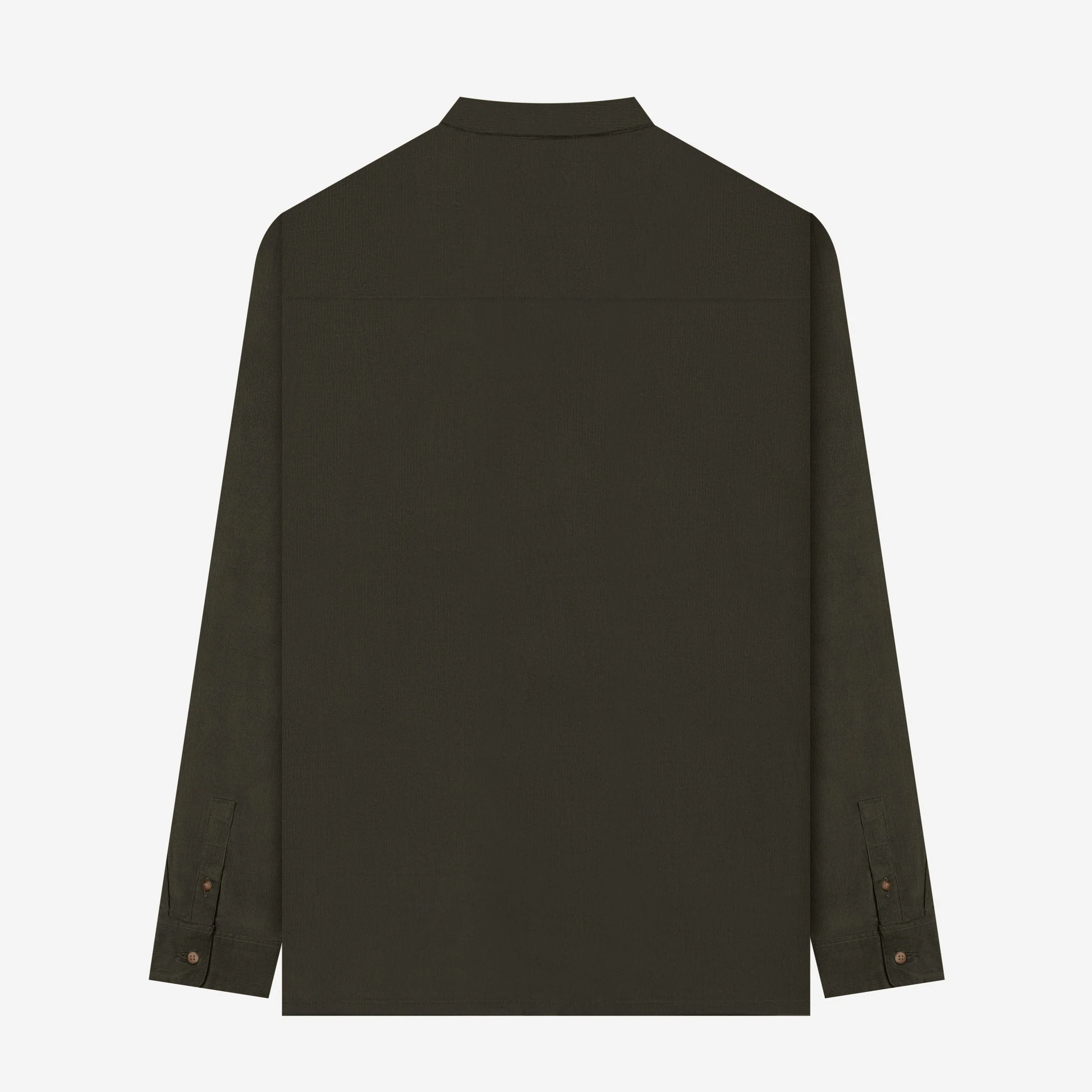 Fajr Long Sleeve Corduroy Shirt - Olive - Image 4