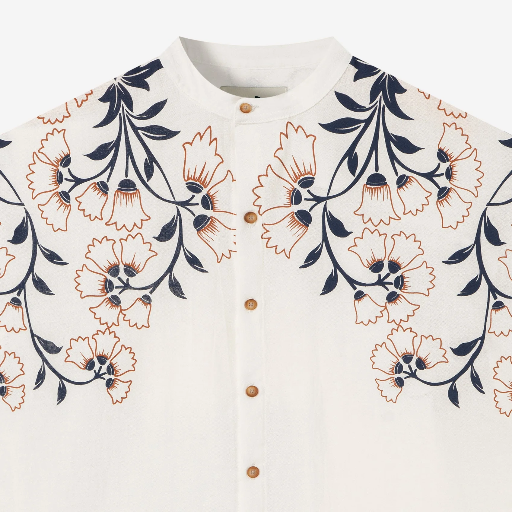 Fawz Short Sleeve Linen Shirt - Cream - Image 2