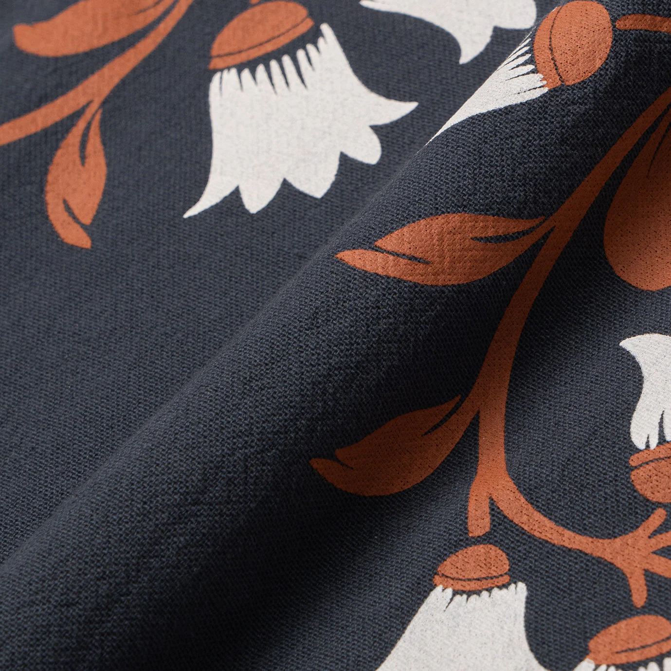 Fawz Short Sleeve Linen Shirt - Navy - Image 3