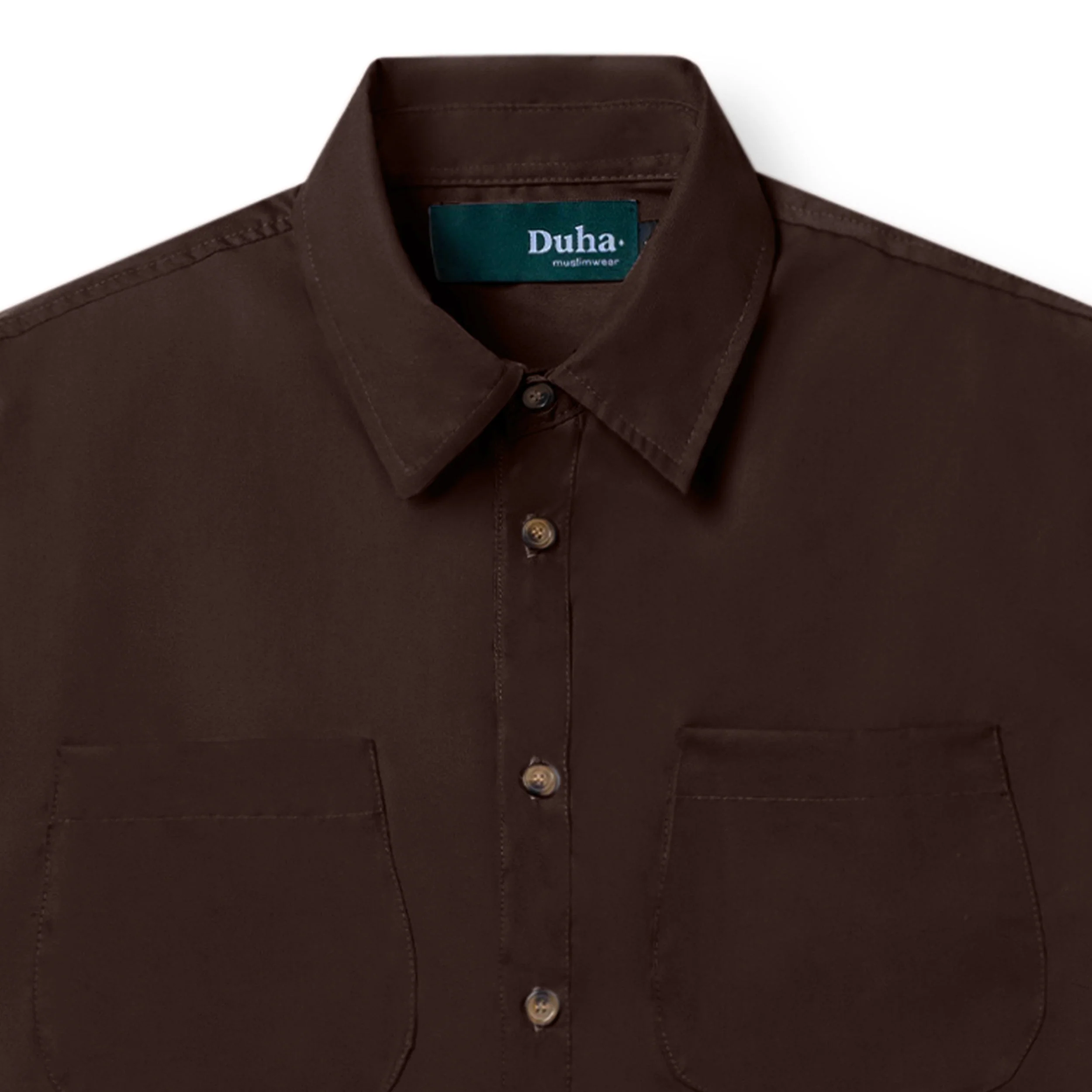 Firouz Long Sleeve Shirt - Dark Brown - Image 2
