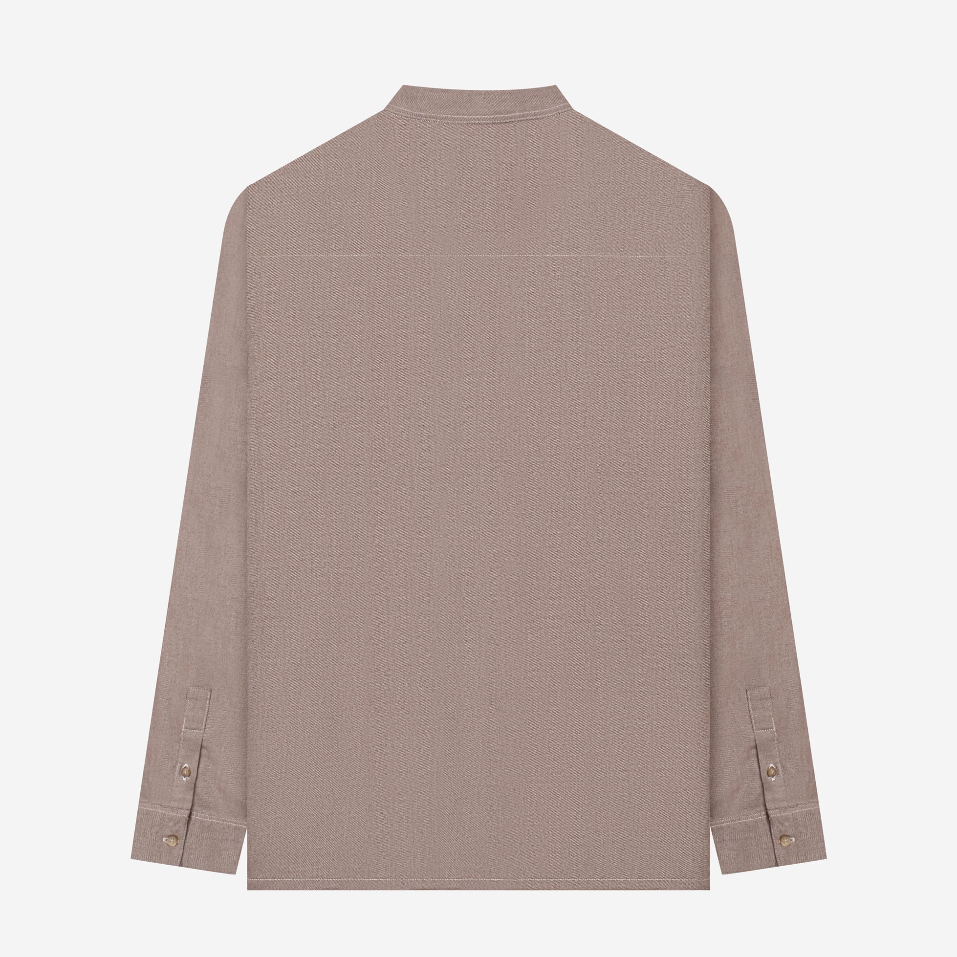 Ghaba Long Sleeve Flannel Shirt - Brown Sand - Image 4