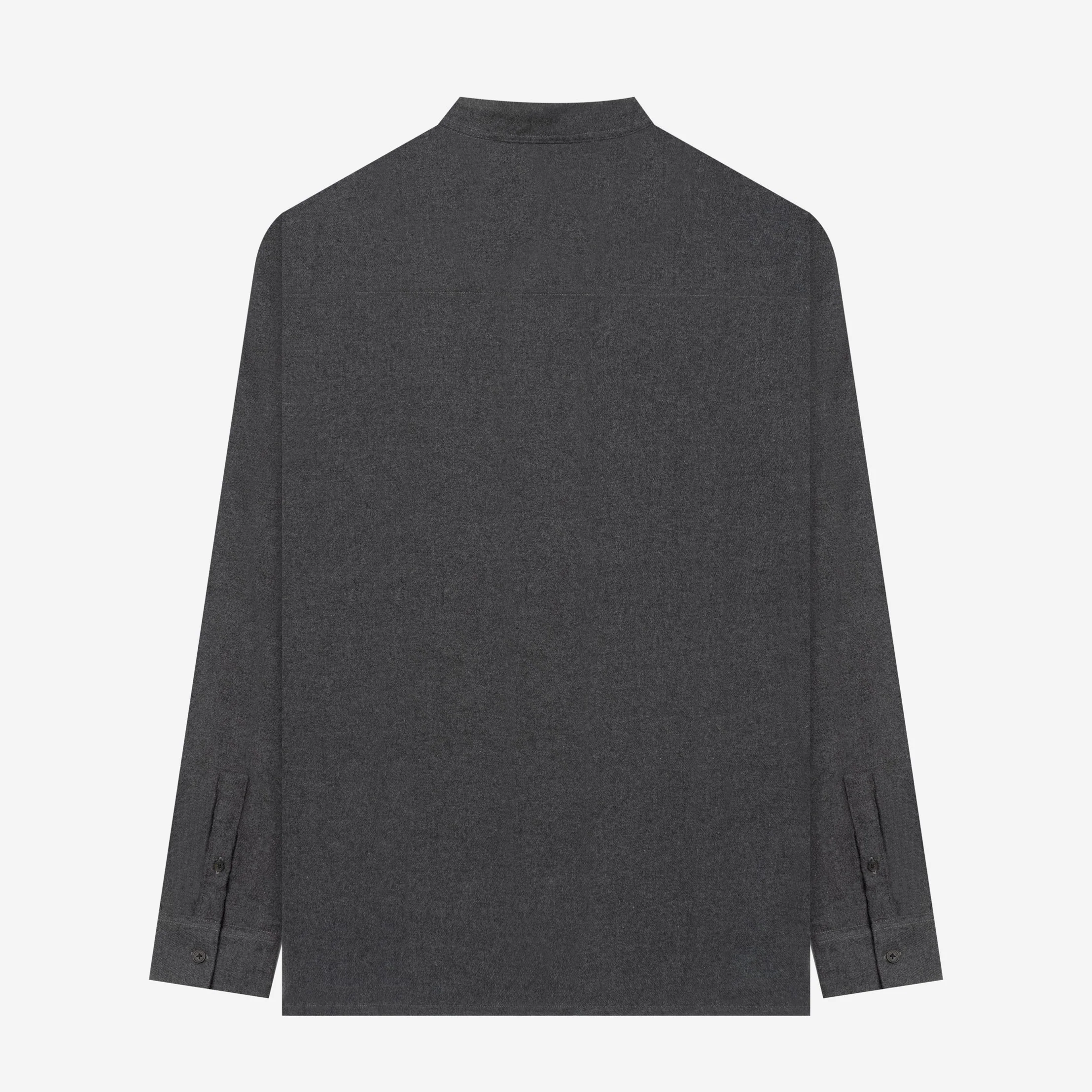 Ghaba Long Sleeve Flannel Shirt - Grey Dust - Image 4