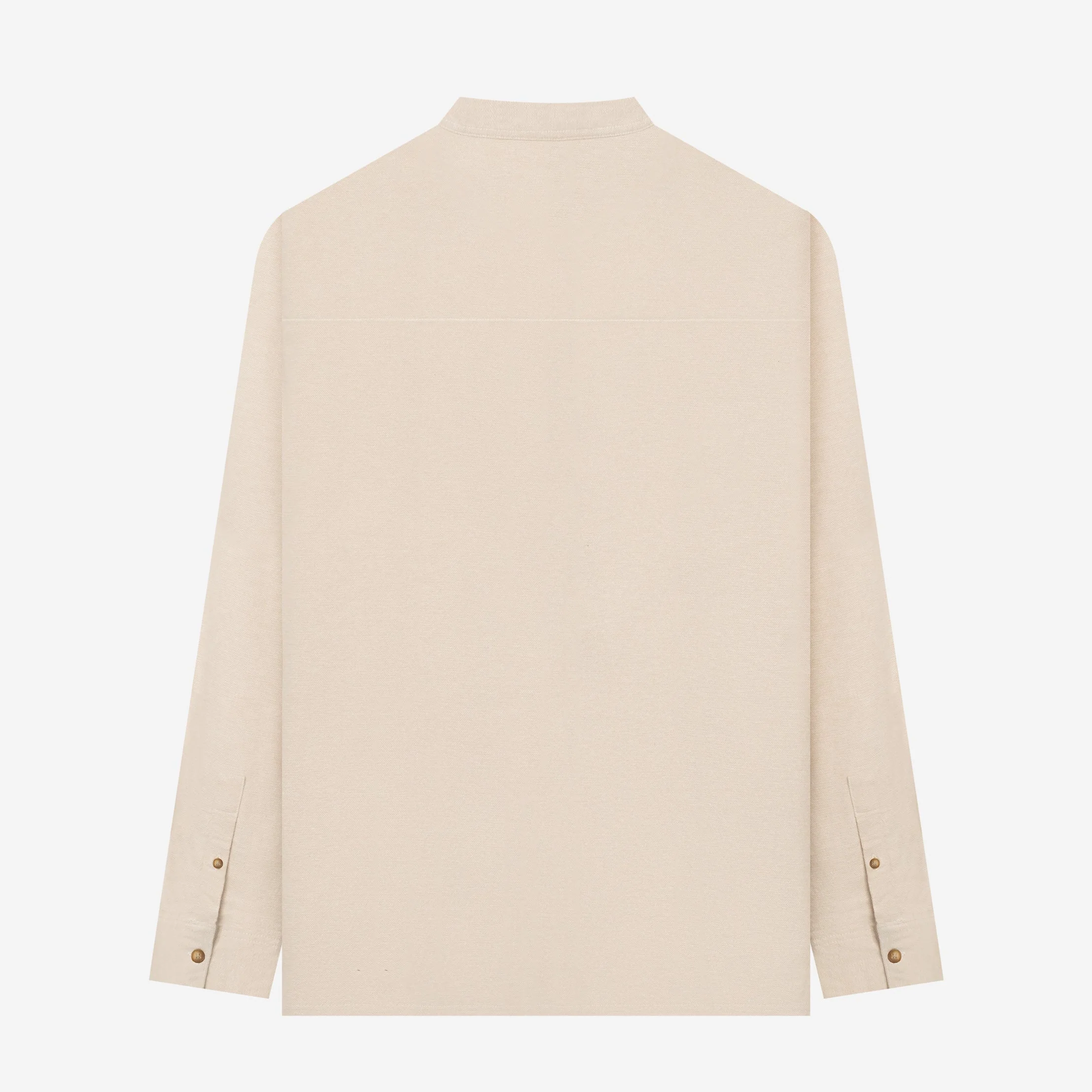 Ghaba Long Sleeve Flannel Shirt - Sand - Image 4