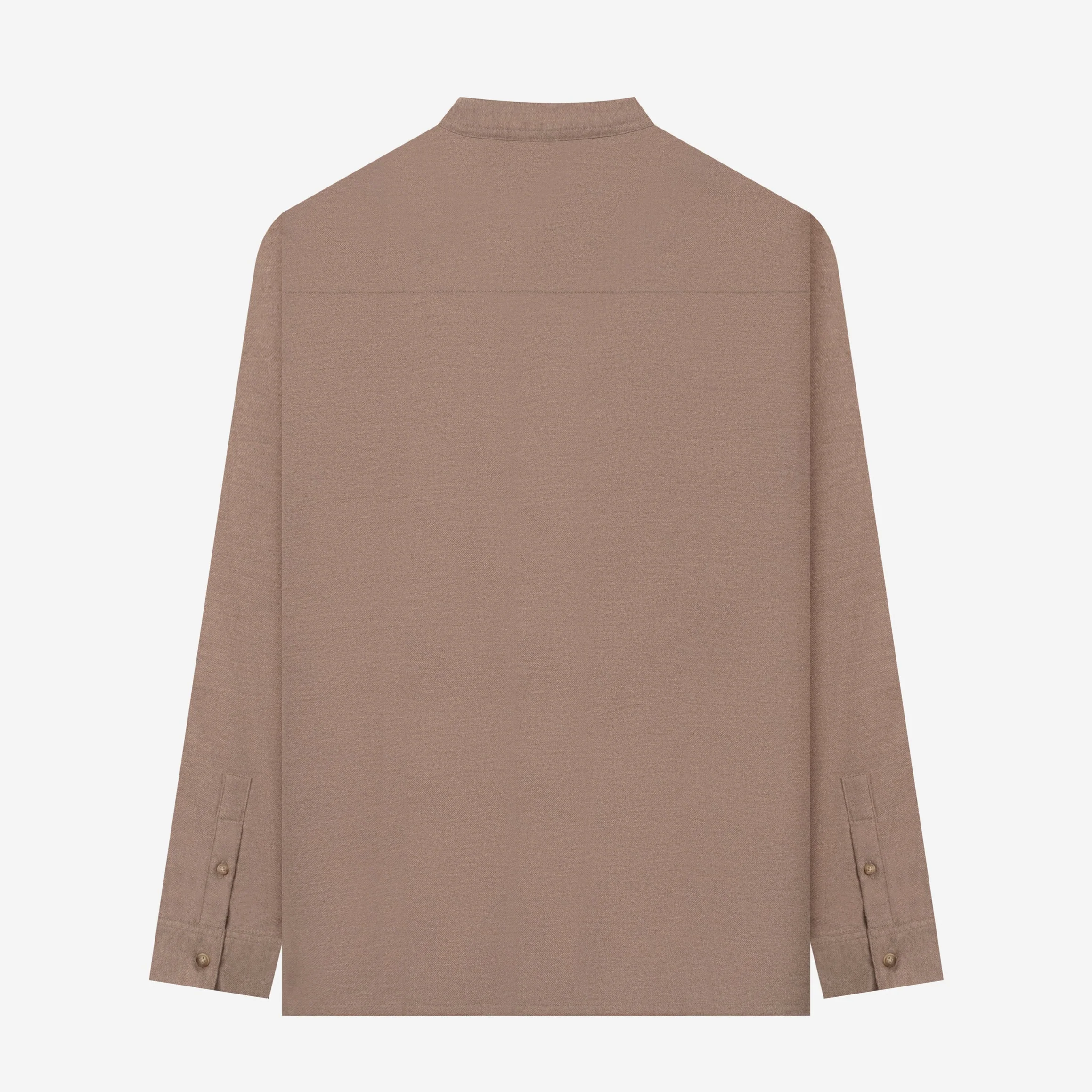 Ghaba Long Sleeve Flannel Shirt - Stone Sand - Image 4