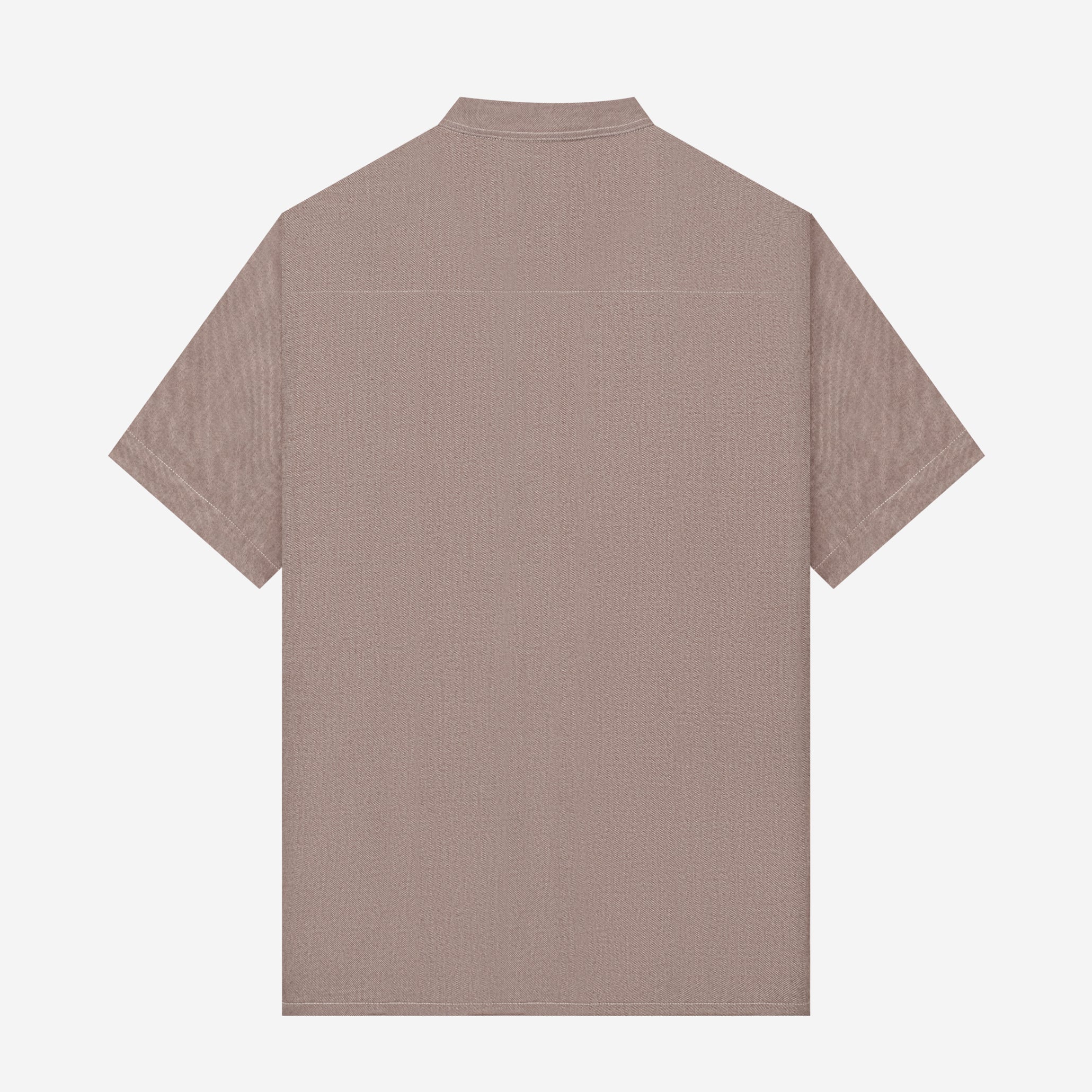 Ghaba Short Sleeve Flannel Shirt - Brown Sand - Image 4