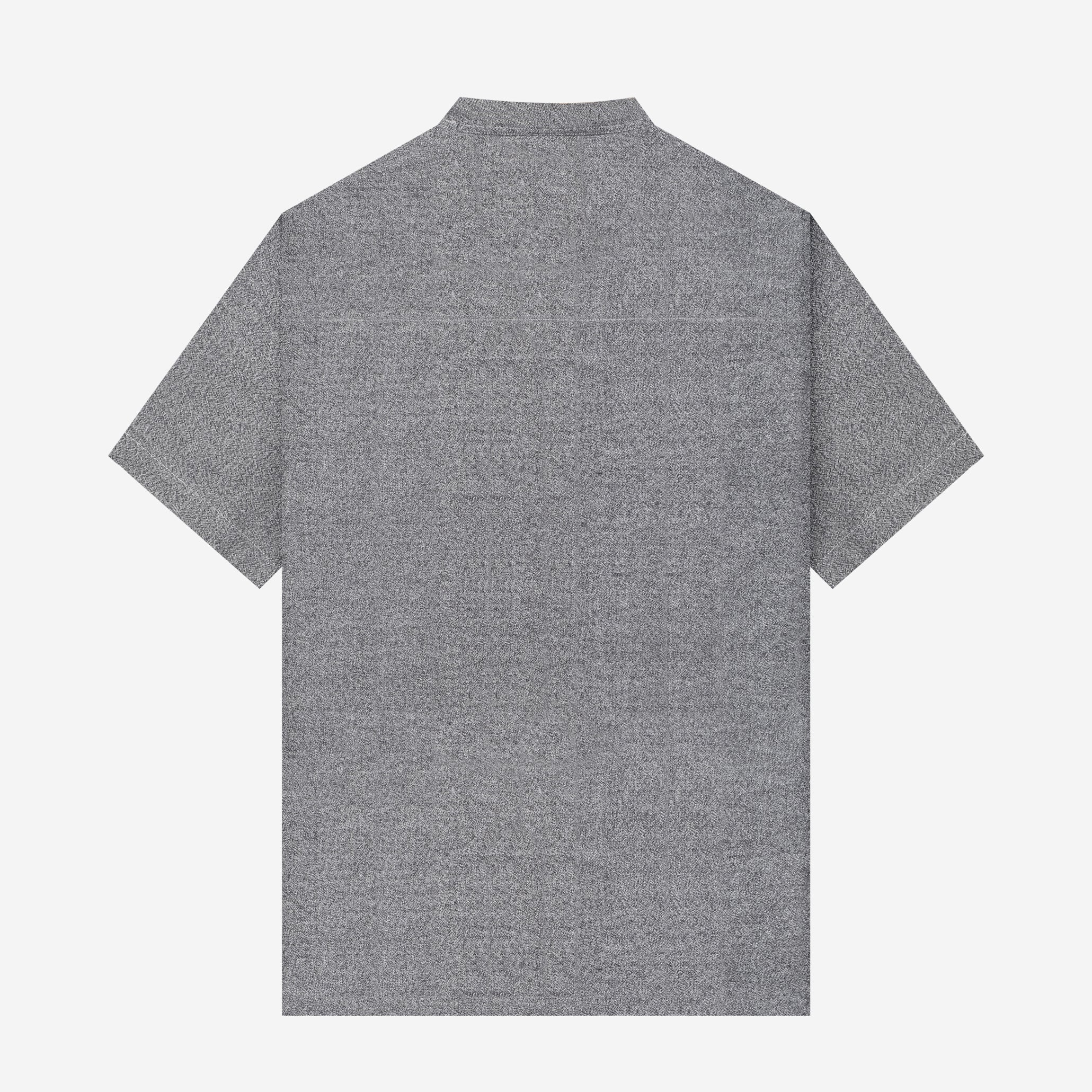 Ghaba Short Sleeve Flannel Shirt - Charcoal - Image 4