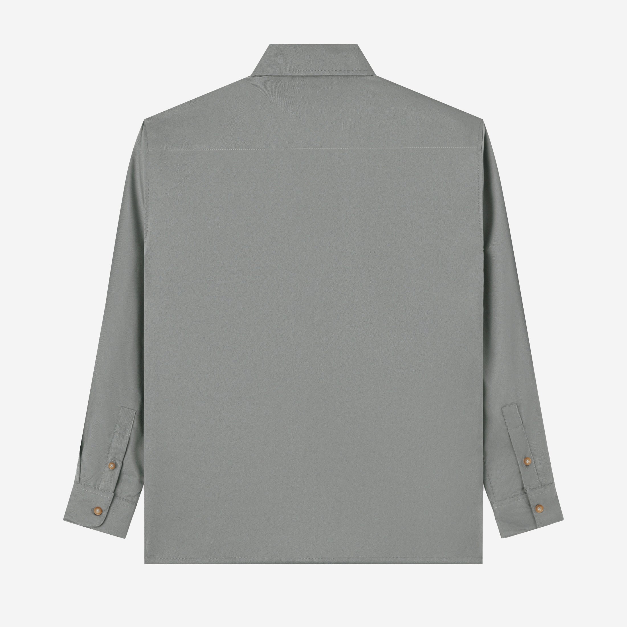 Hamz Shirt Long Sleeve - Cold Grey - Image 4