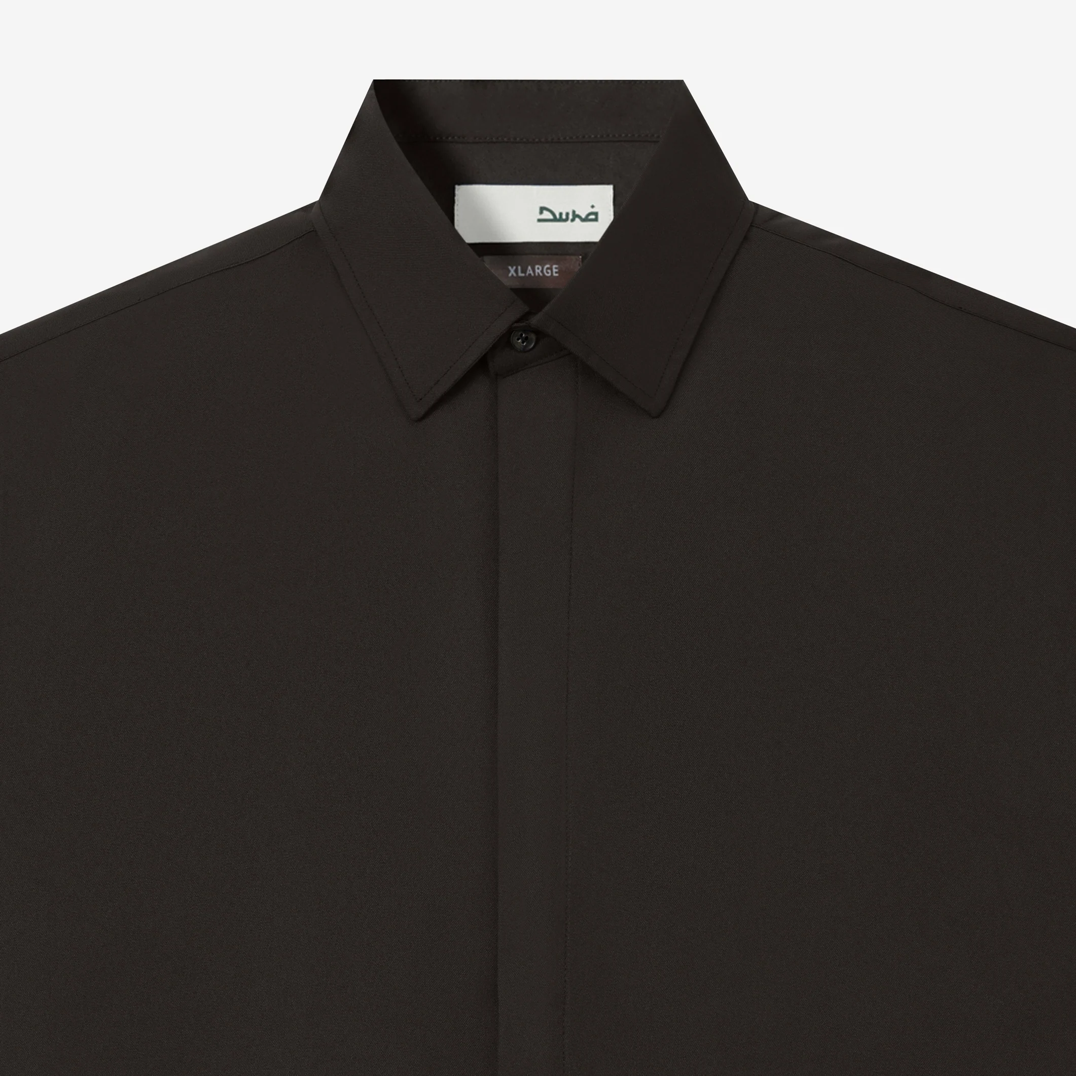 Hamz Shirt Short Sleeve - Dark Brown - Image 2