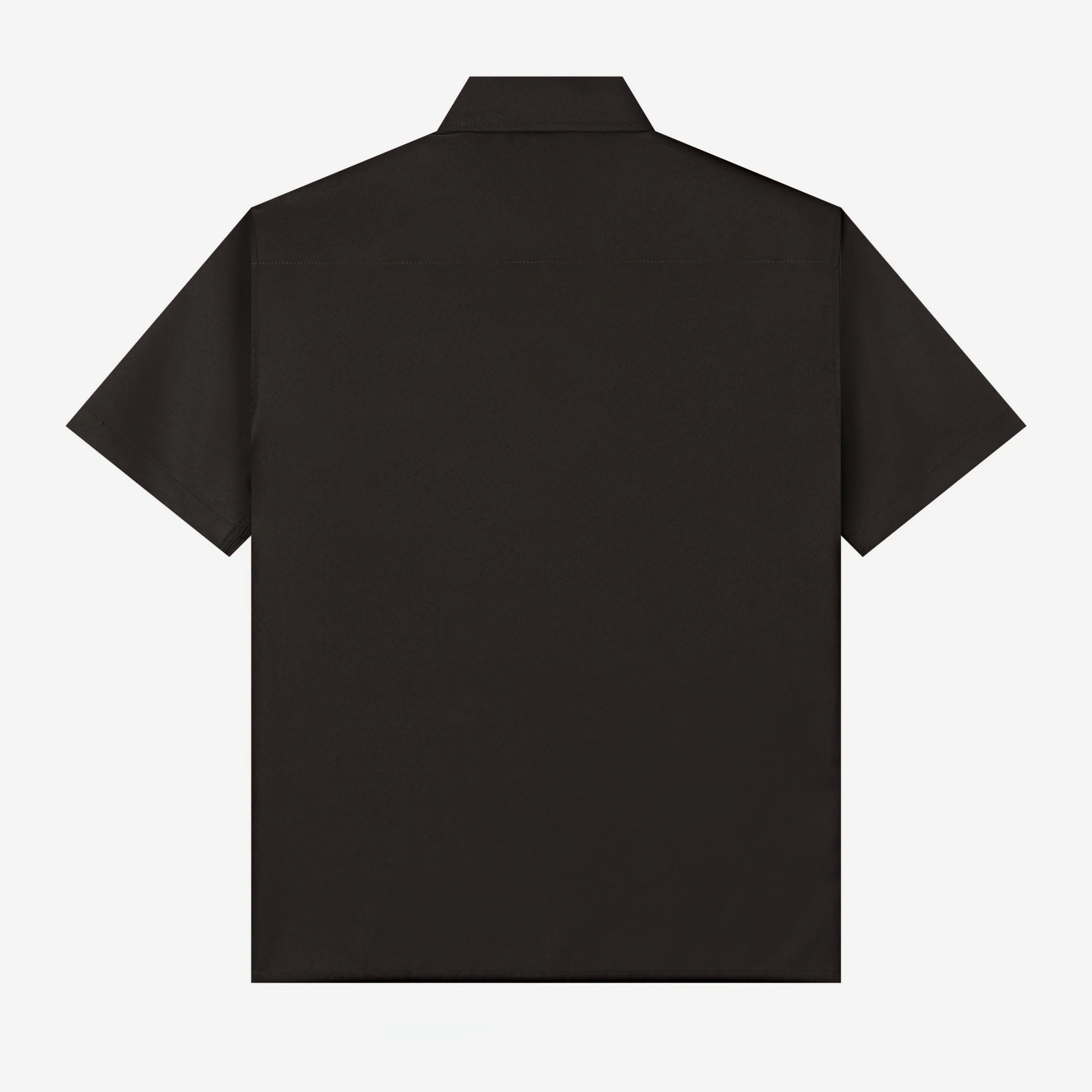 Hamz Shirt Short Sleeve - Dark Brown - Image 4