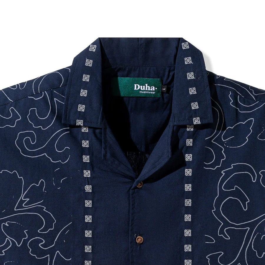 Hashir Short Sleeve Navy - Image 2