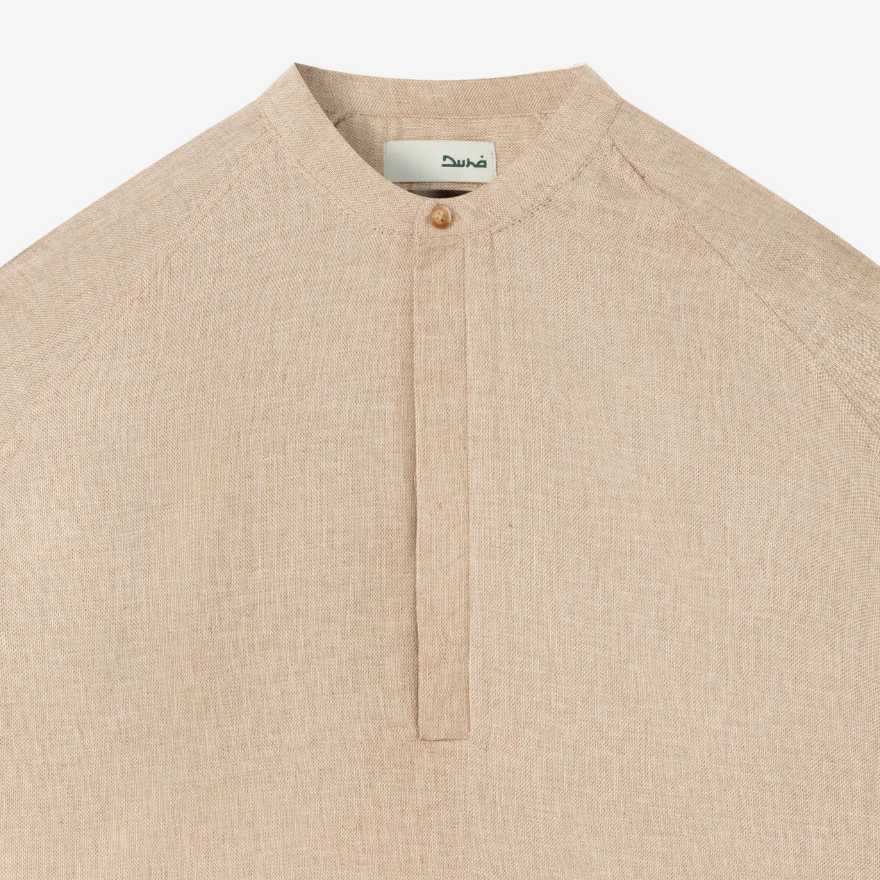 Iyaad Pull-Over Shirt Long Sleeve - Khaki - Image 2
