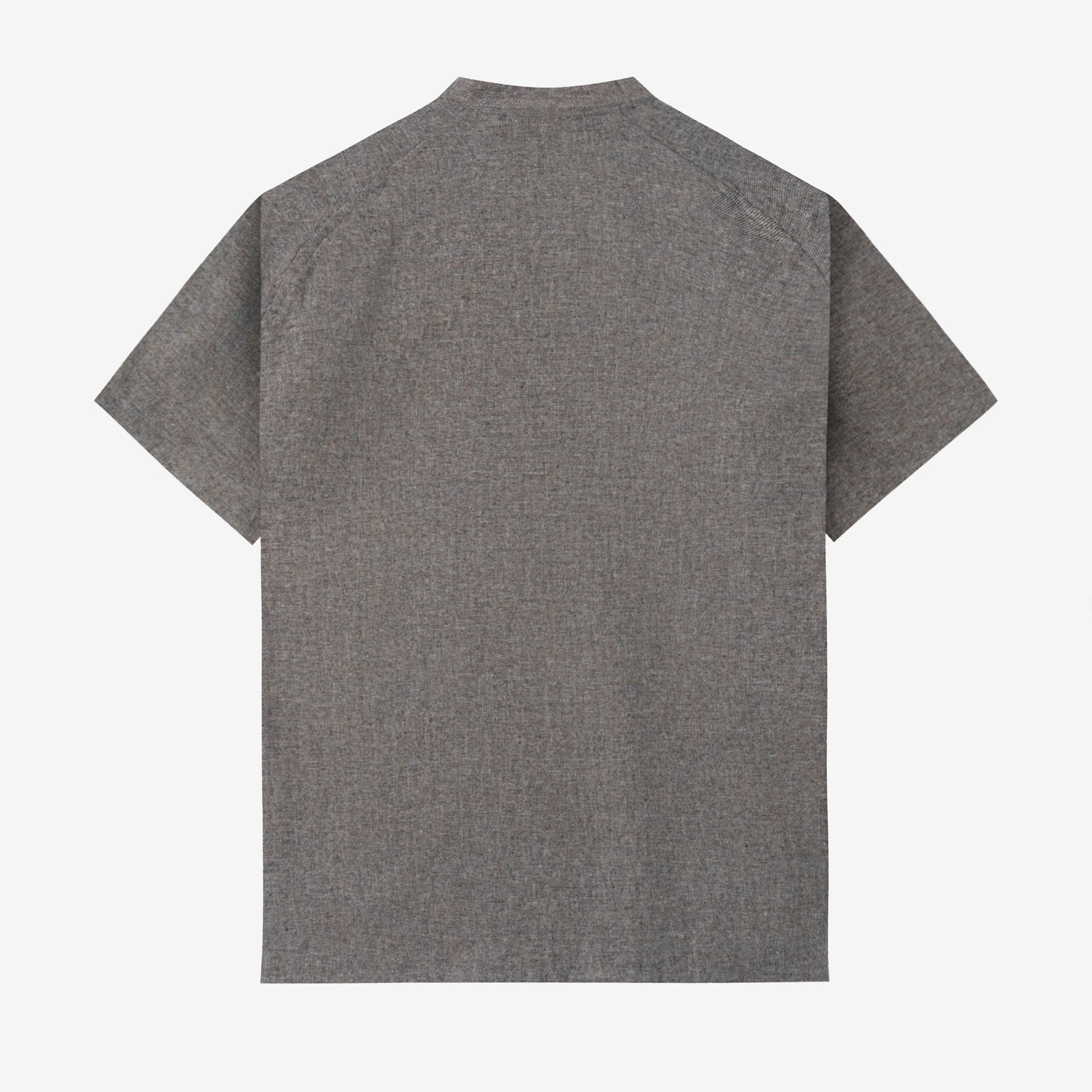Iyaad Pull-Over Shirt Short Sleeve - Dark Brown - Image 4