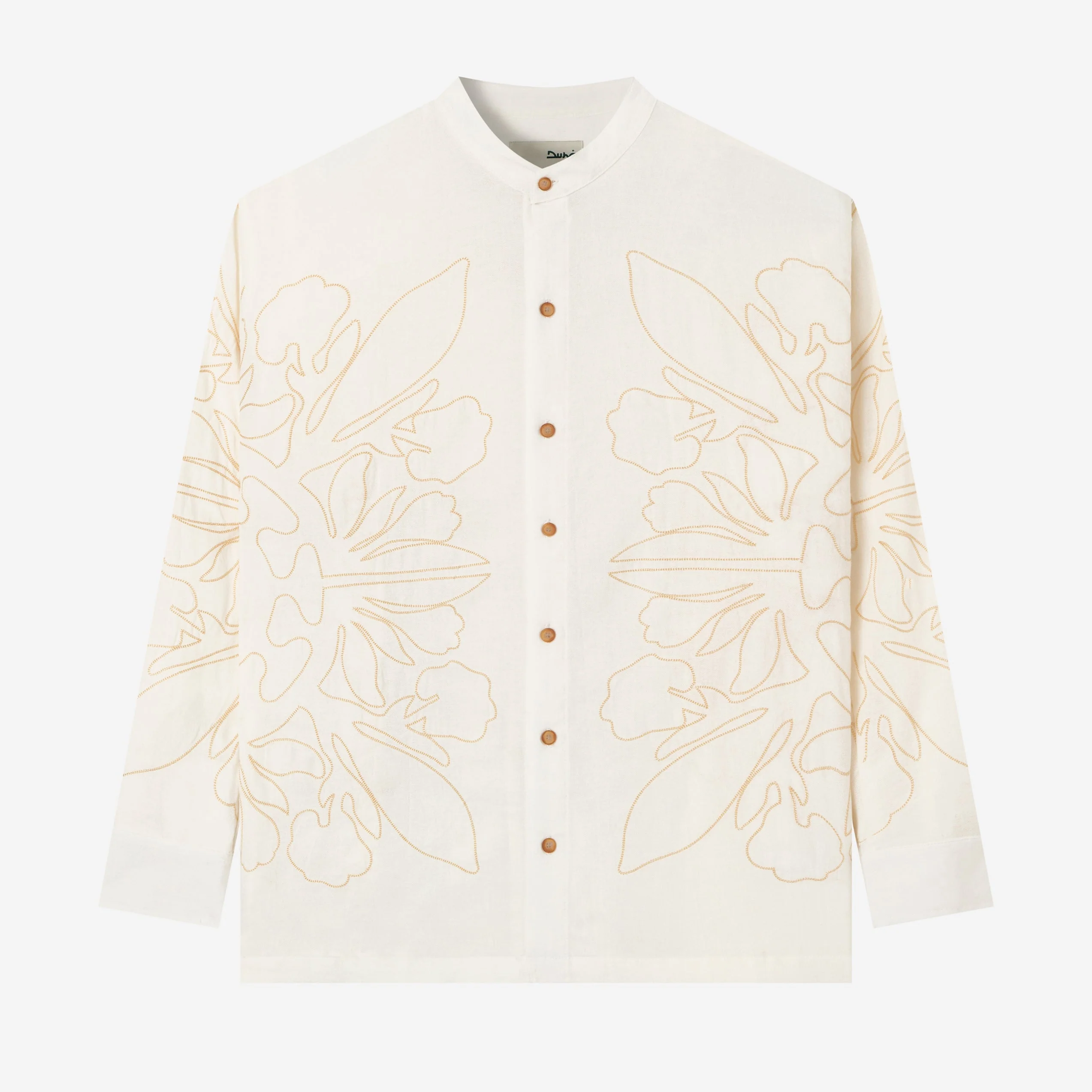 Layth Long Sleeve Linen Shirt - Cream